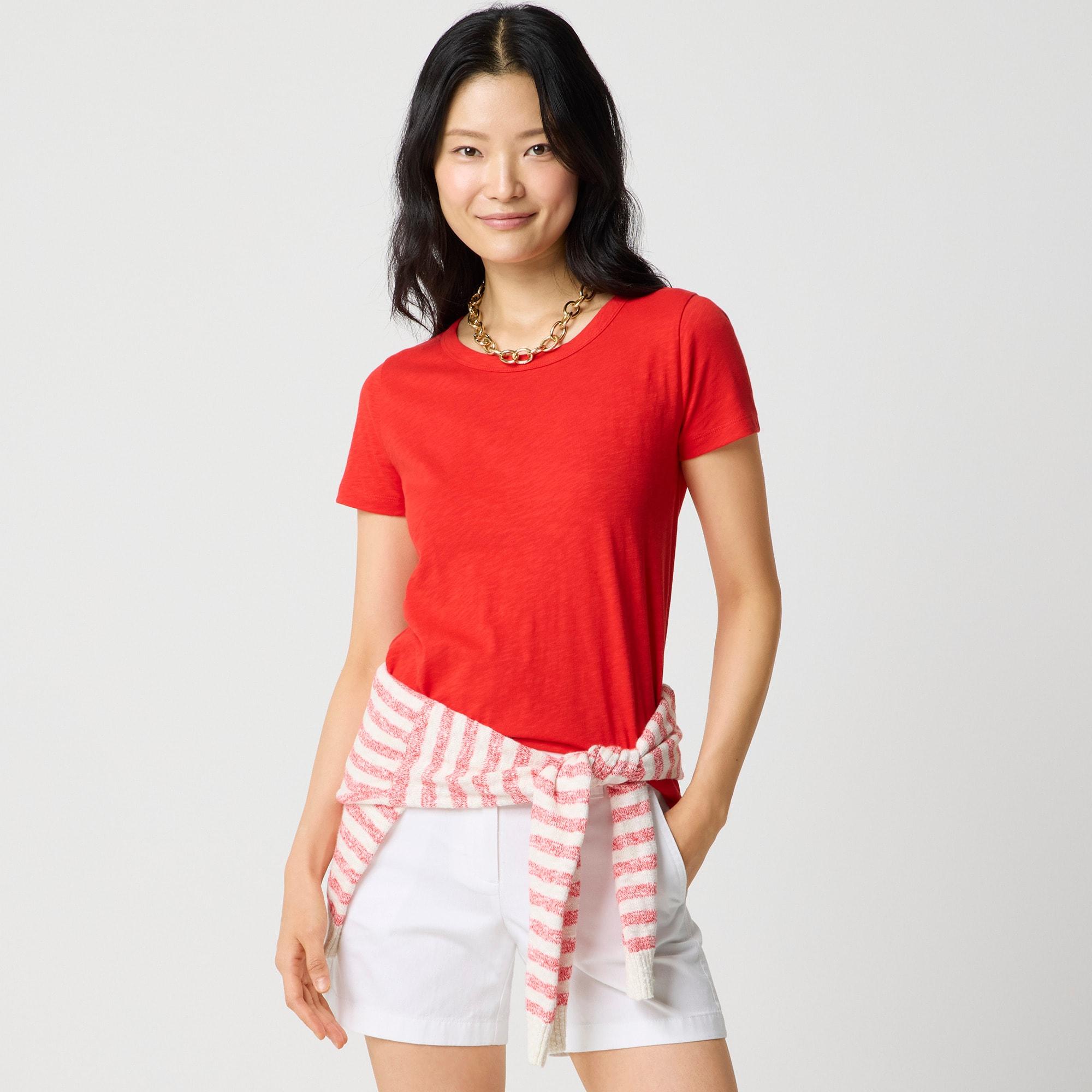 Short-sleeve girlfriend crewneck tee Product Image