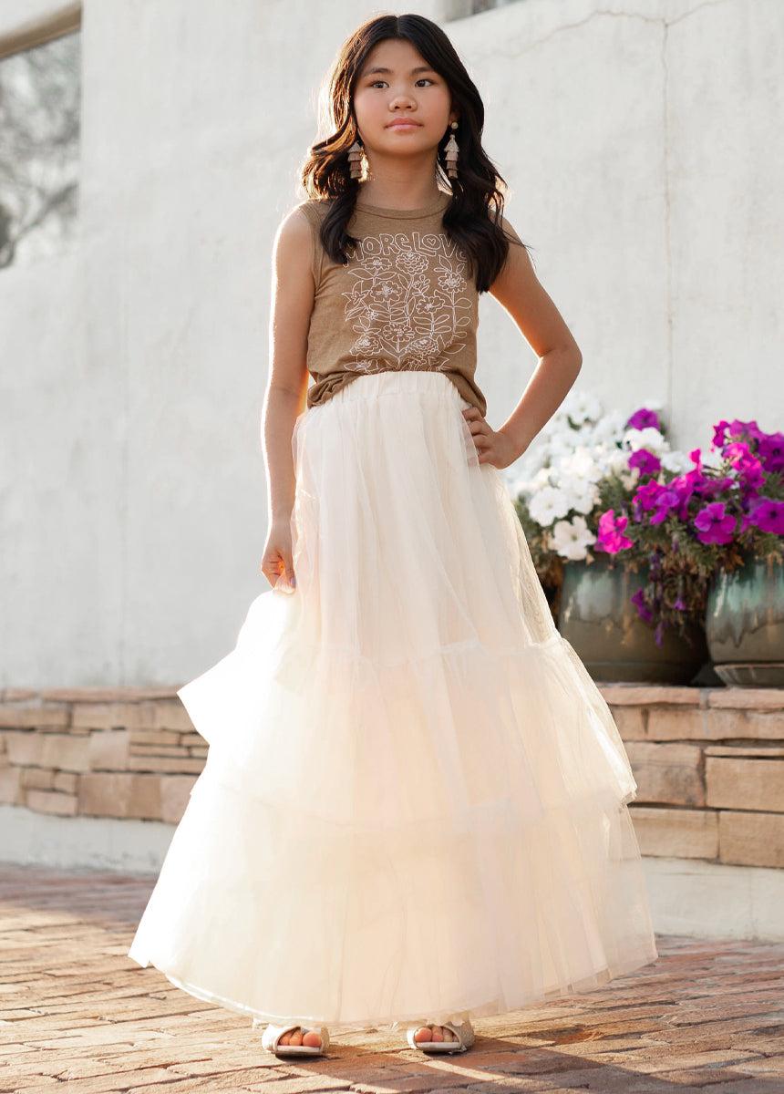 Juana Sweatshirt in Heather Oat Girls Product Image