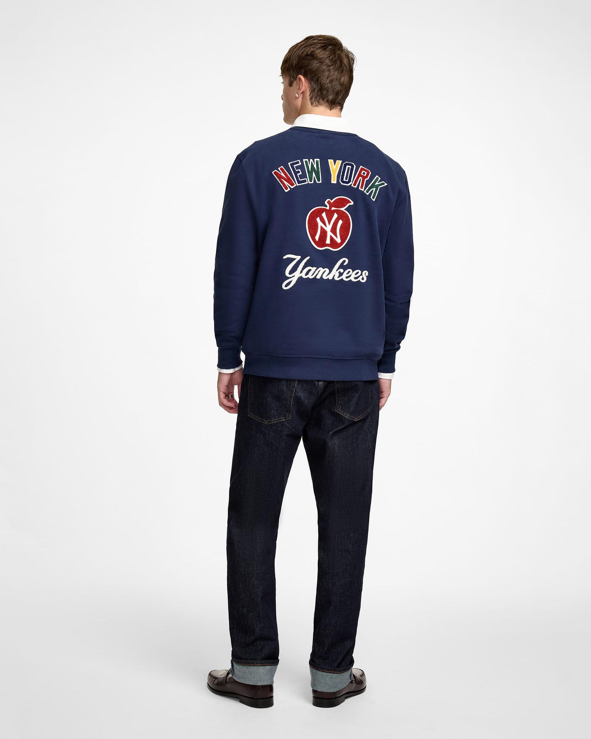 New York Mets Big Apple Blue Quartz Crewneck Male Product Image