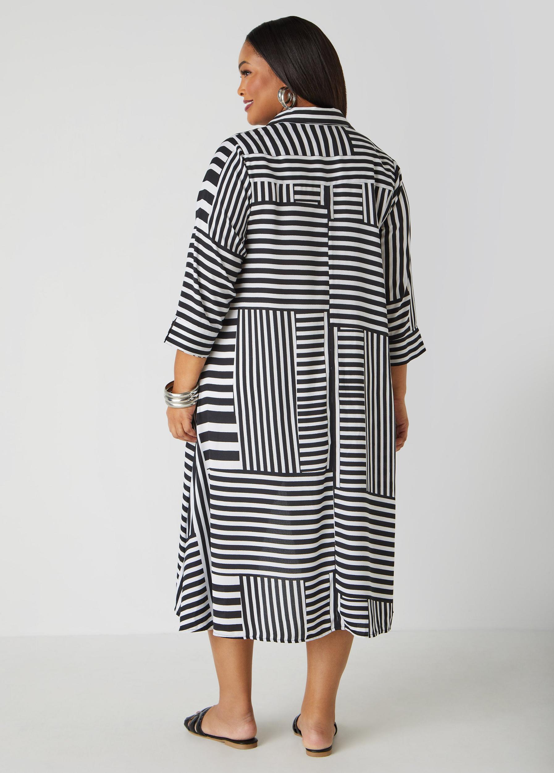 Hi Low Striped Shirt Product Image