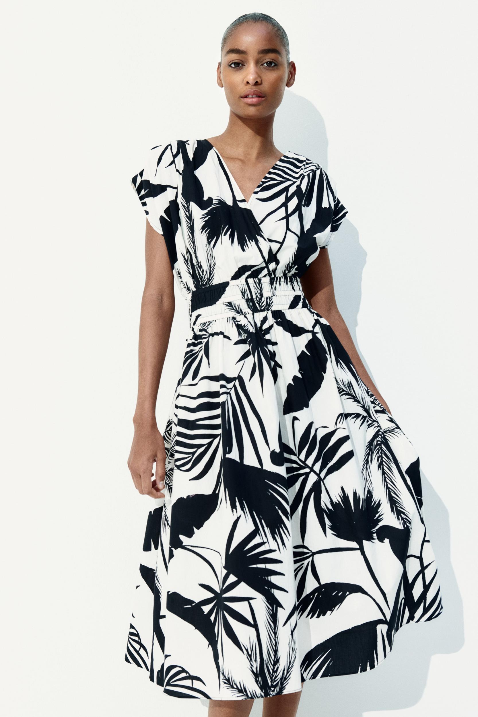 Cotton Dress with Smocked Waist Product Image