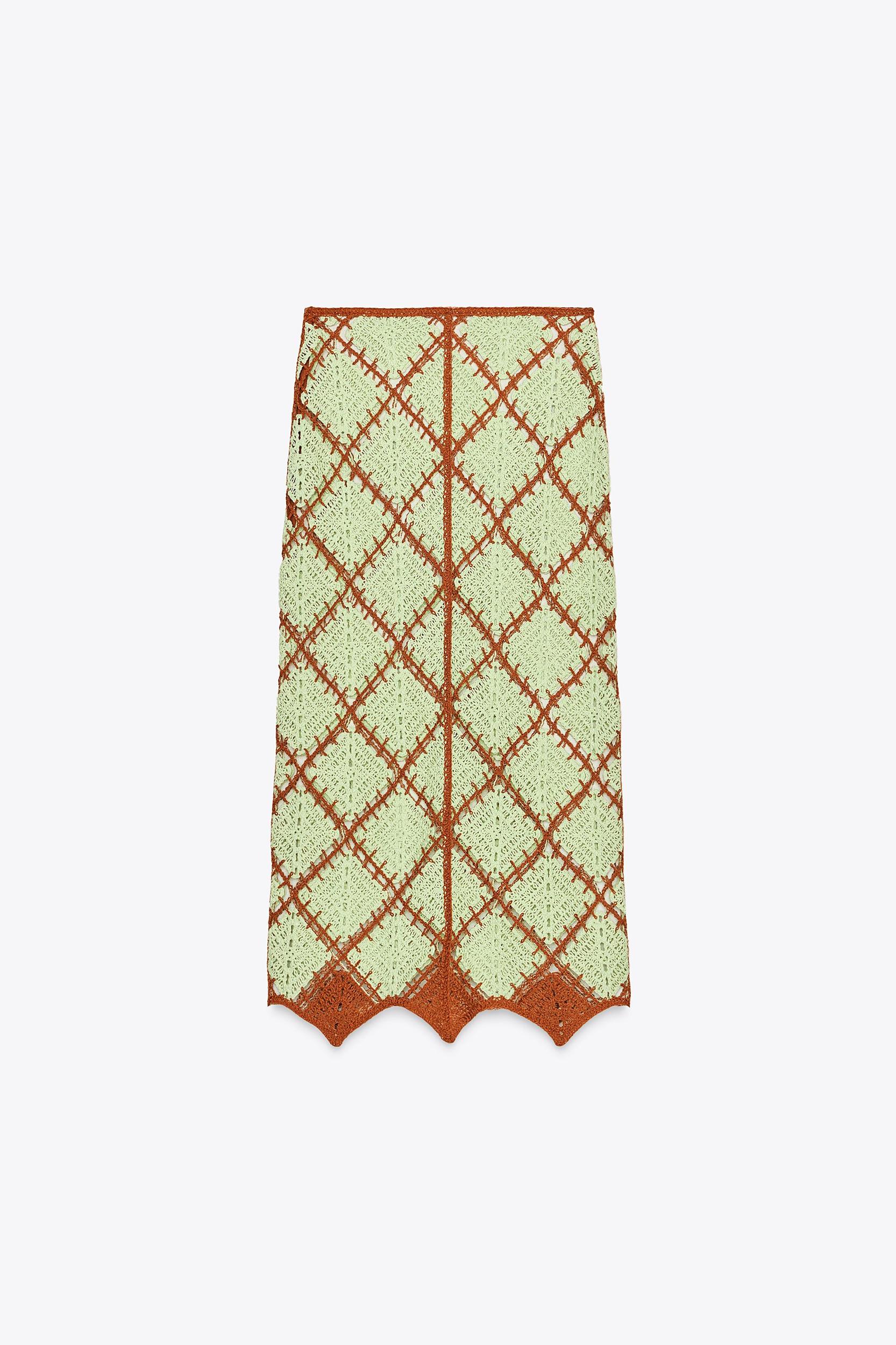 CROCHET MIDI SKIRT Product Image