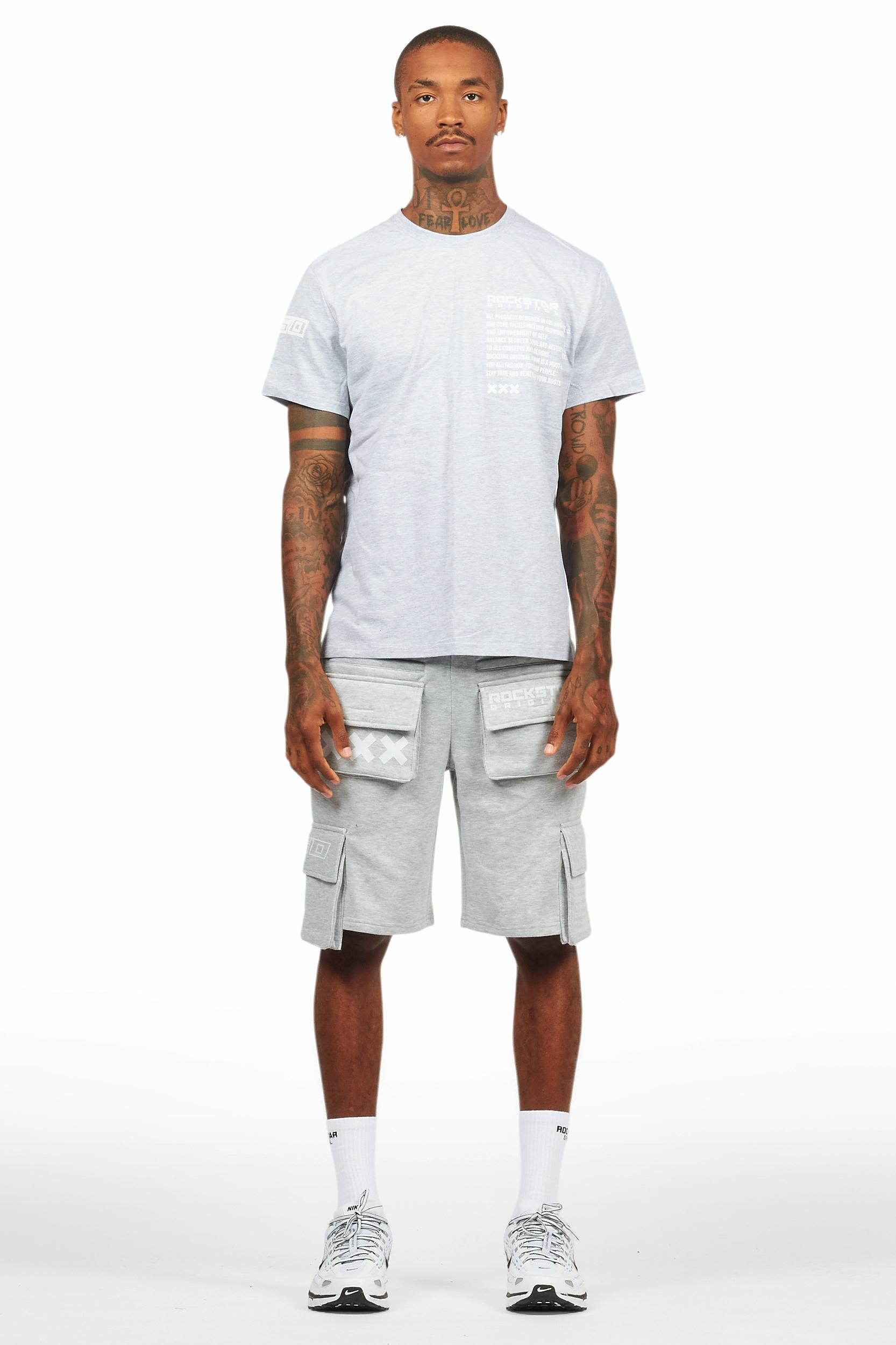 Jash Heather Grey Short Set Male Product Image