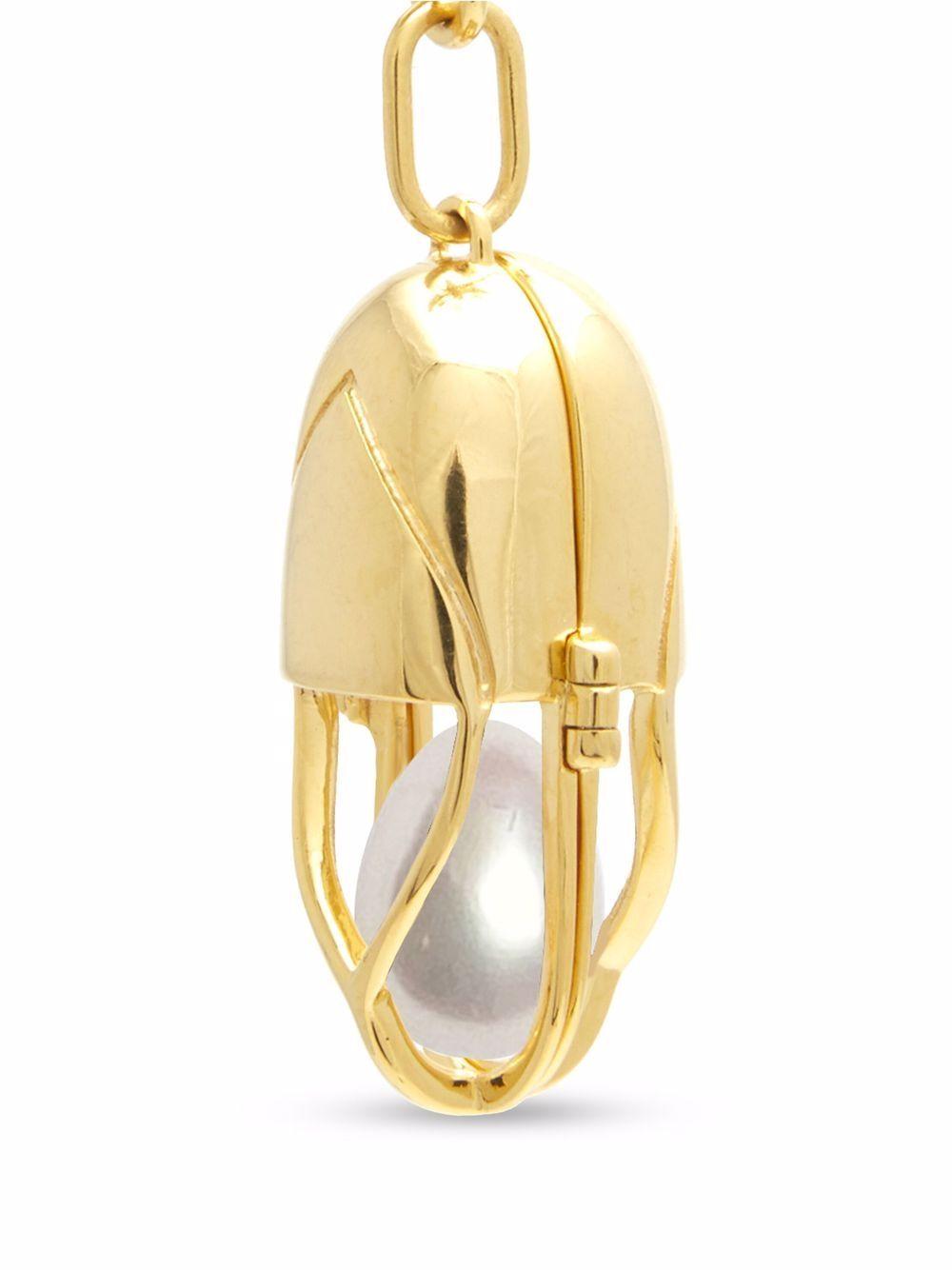 freshwater pearl capsule pendant necklace Product Image