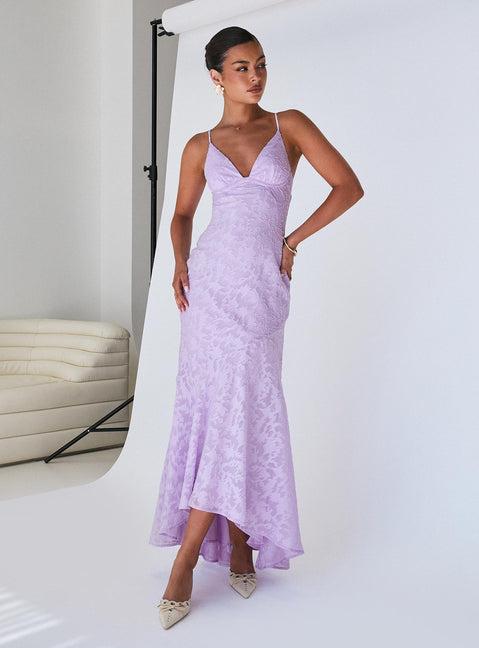Cyrene Maxi Dress Lilac Product Image