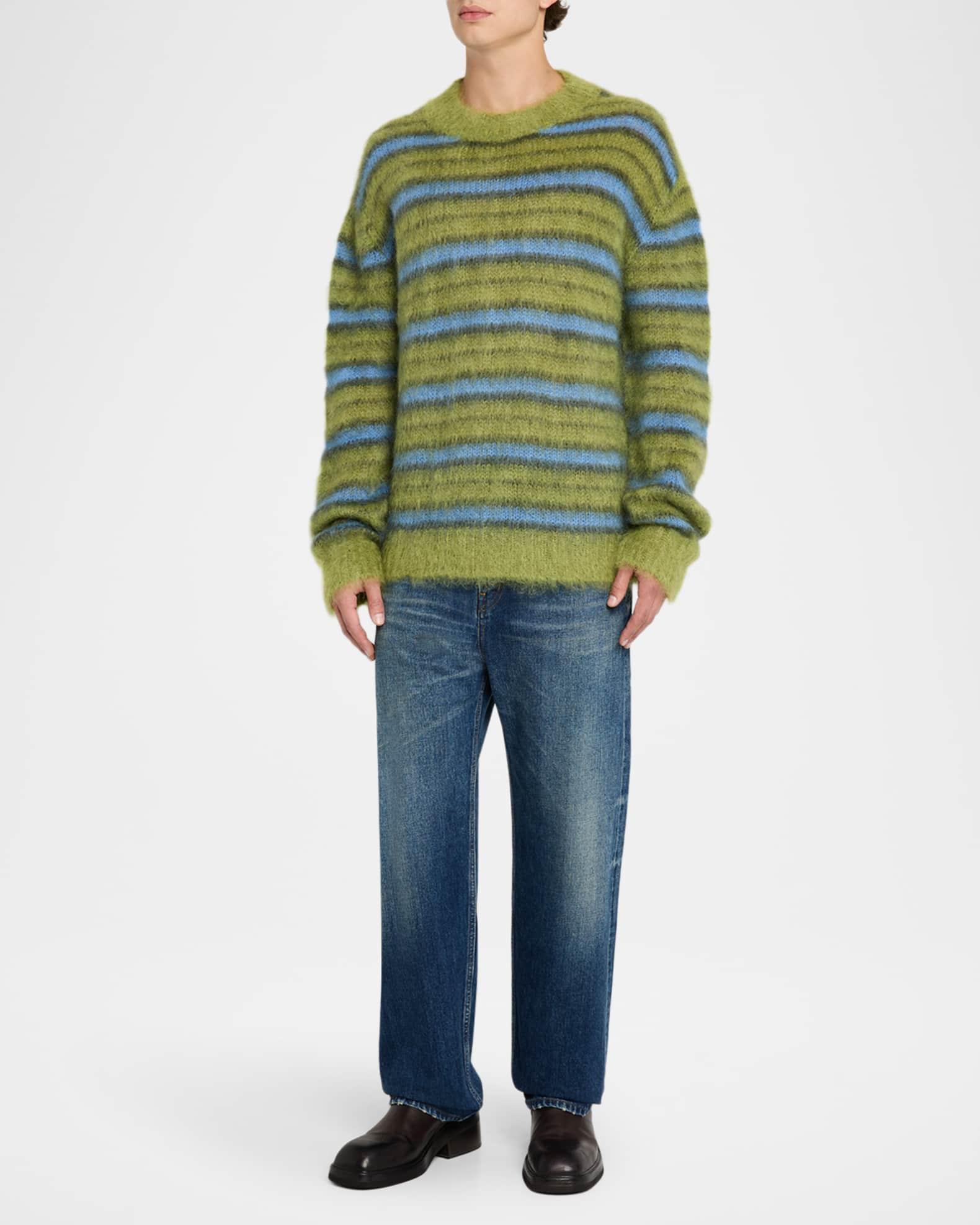Men's Mohair Striped Sweater Product Image
