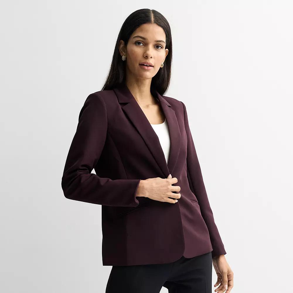 Women's Nine West Classic Single Button Blazer,  Product Image