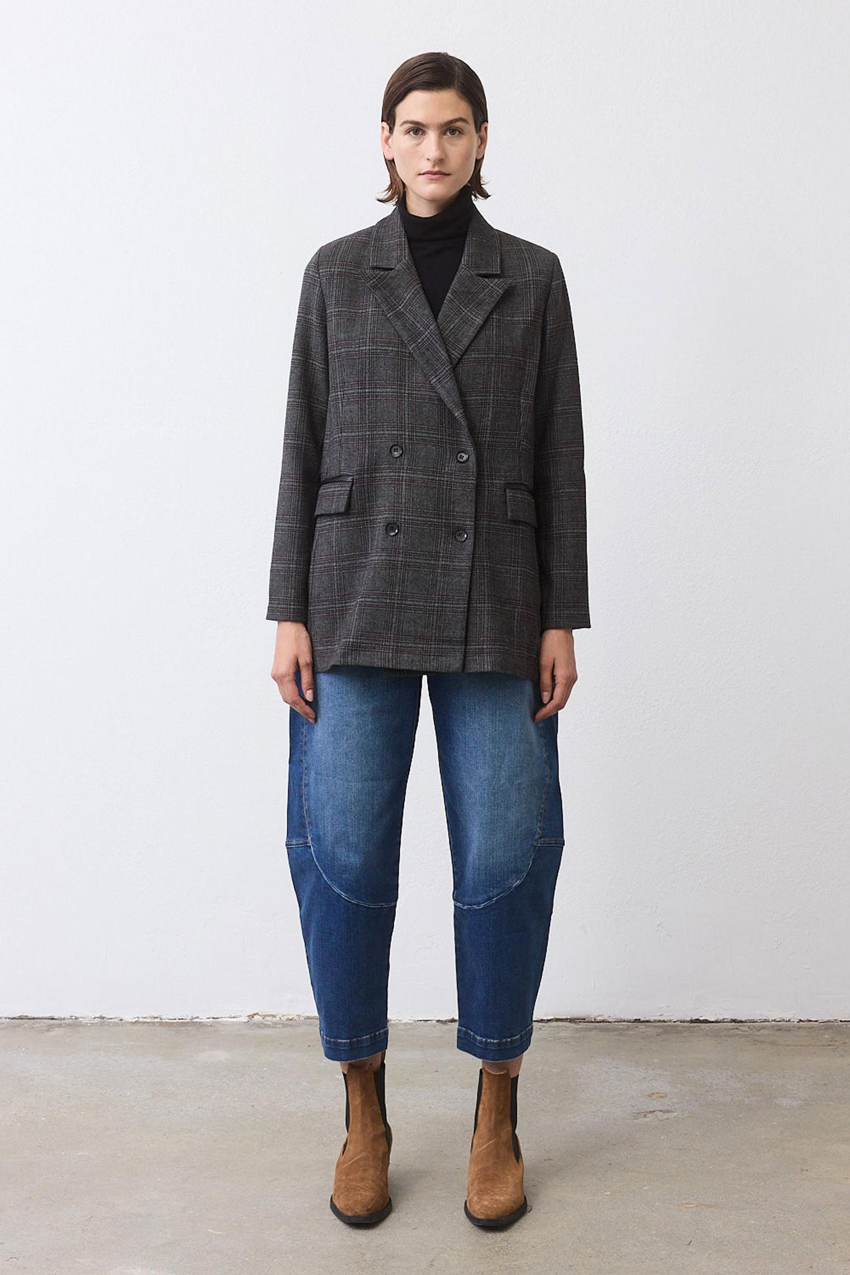 On the Clock Plaid Blazer Product Image