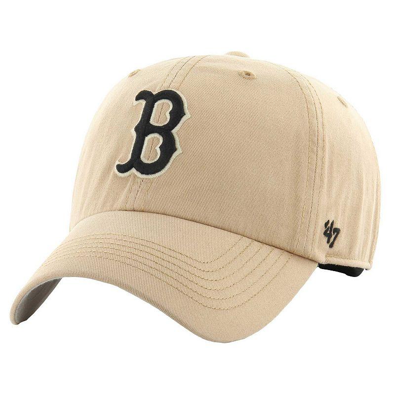 Men's '47 Khaki Boston Red Sox Dusted Franchise Fitted Hat, Size: Large, Beig K Product Image