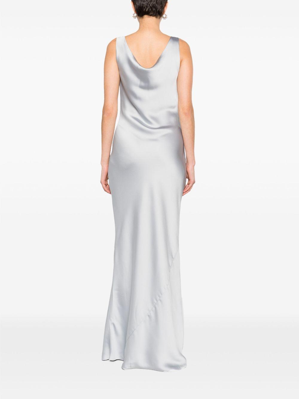 cowl-neck satin gown Product Image
