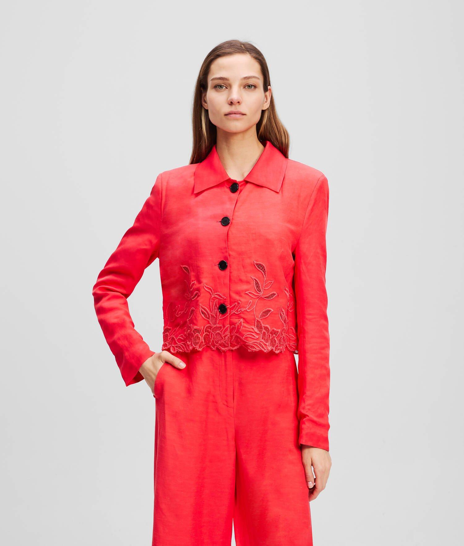 CUT-OUT EMBROIDERY JACKET Product Image