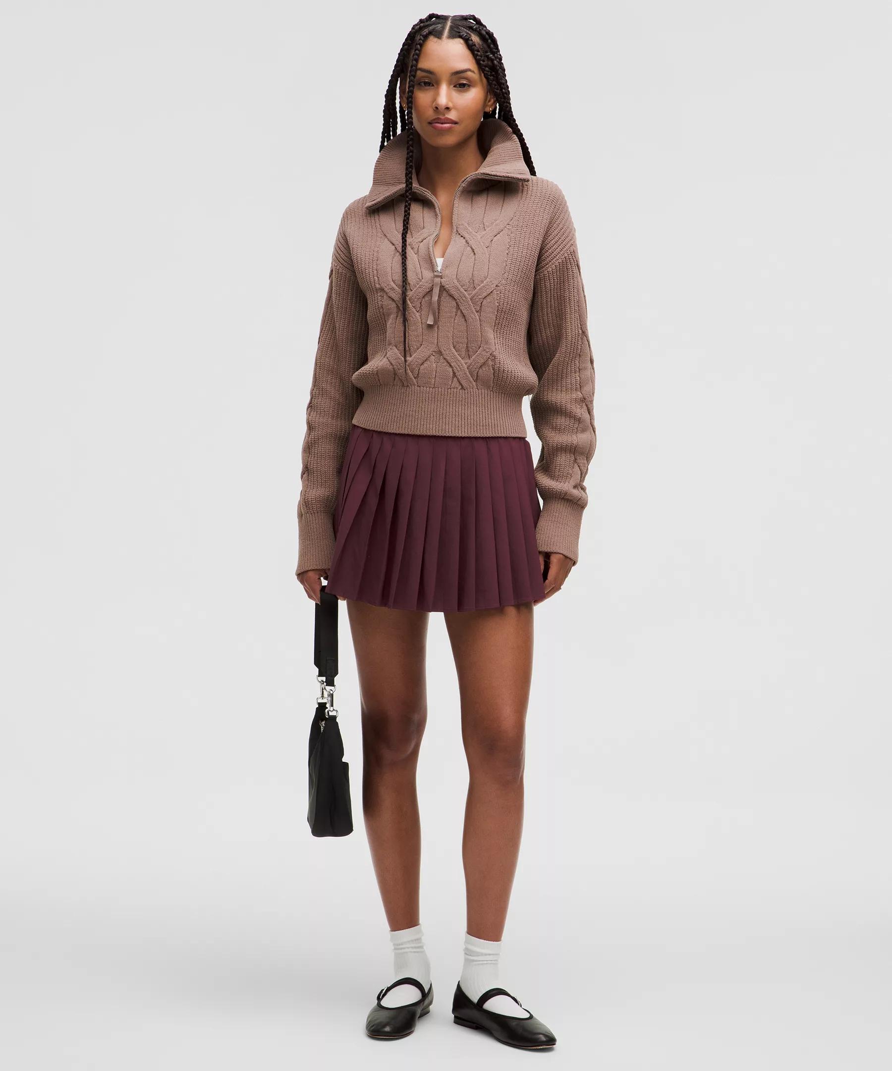 High-Rise Pleated Tennis Skirt Product Image