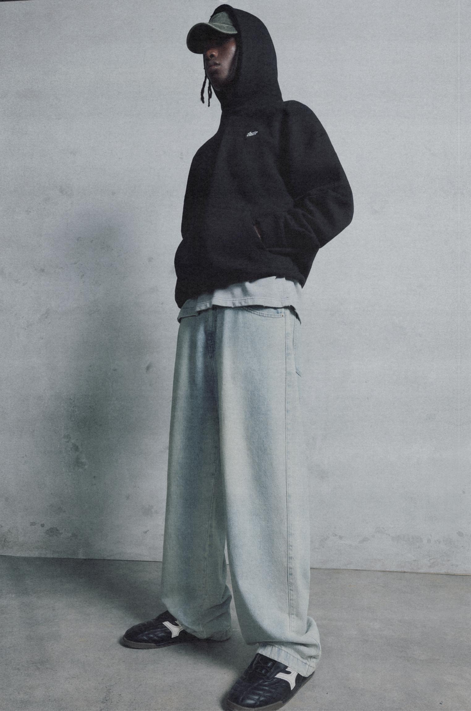 Loose baggy spray jeans Product Image