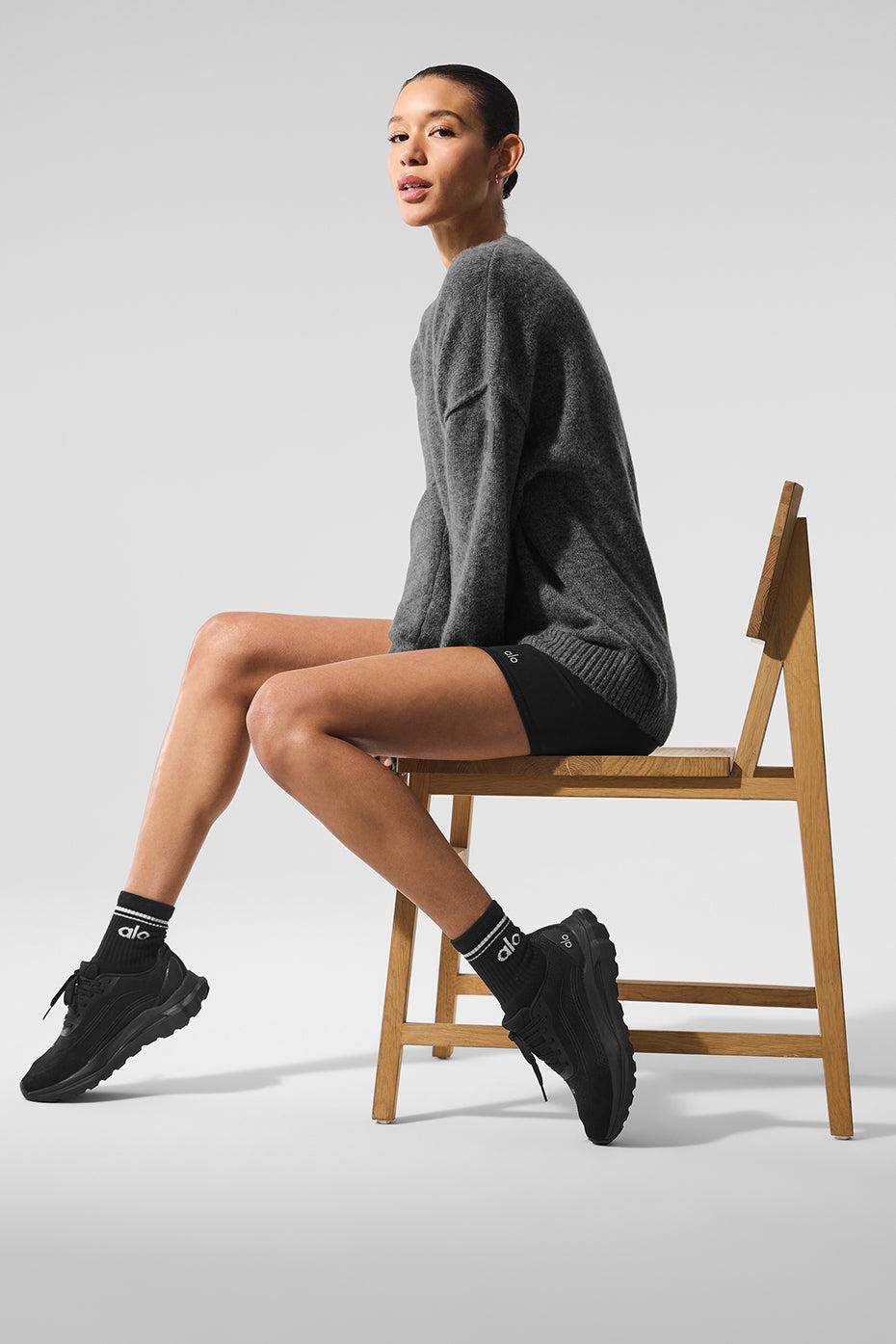 New Class Cashmere Crewneck Sweater - Platinum Grey Female Product Image