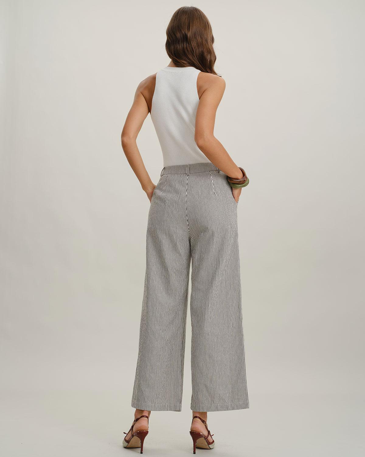 White Mock Neck Cut Out Knit Tee Product Image