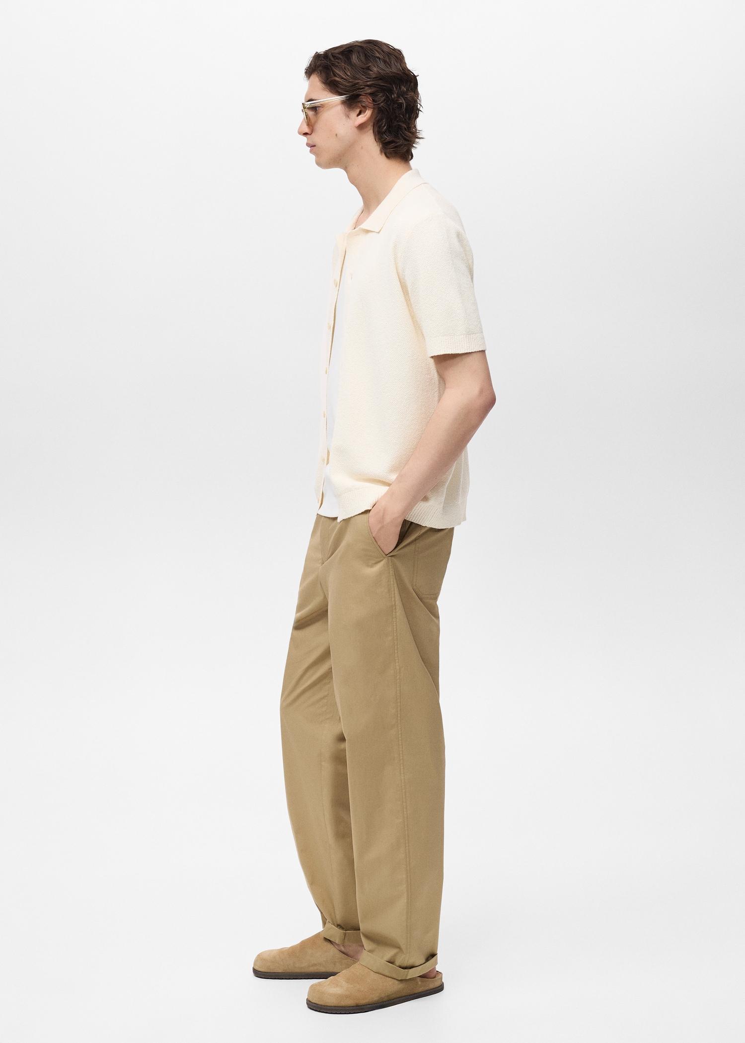 Fine knit shirt - Men | MANGO USA Product Image