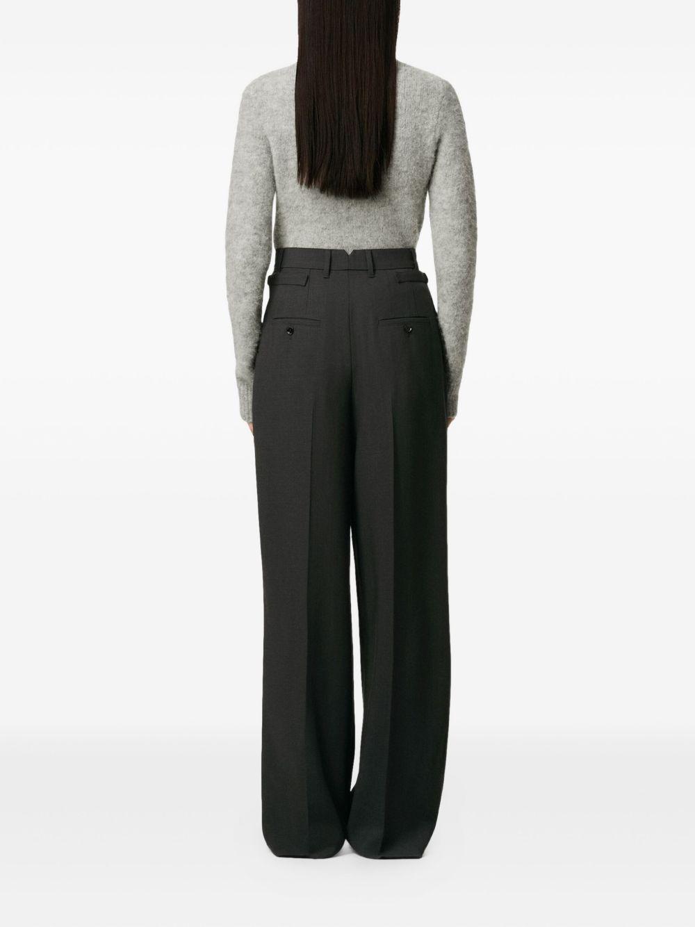 pleated high-waist trousers Product Image