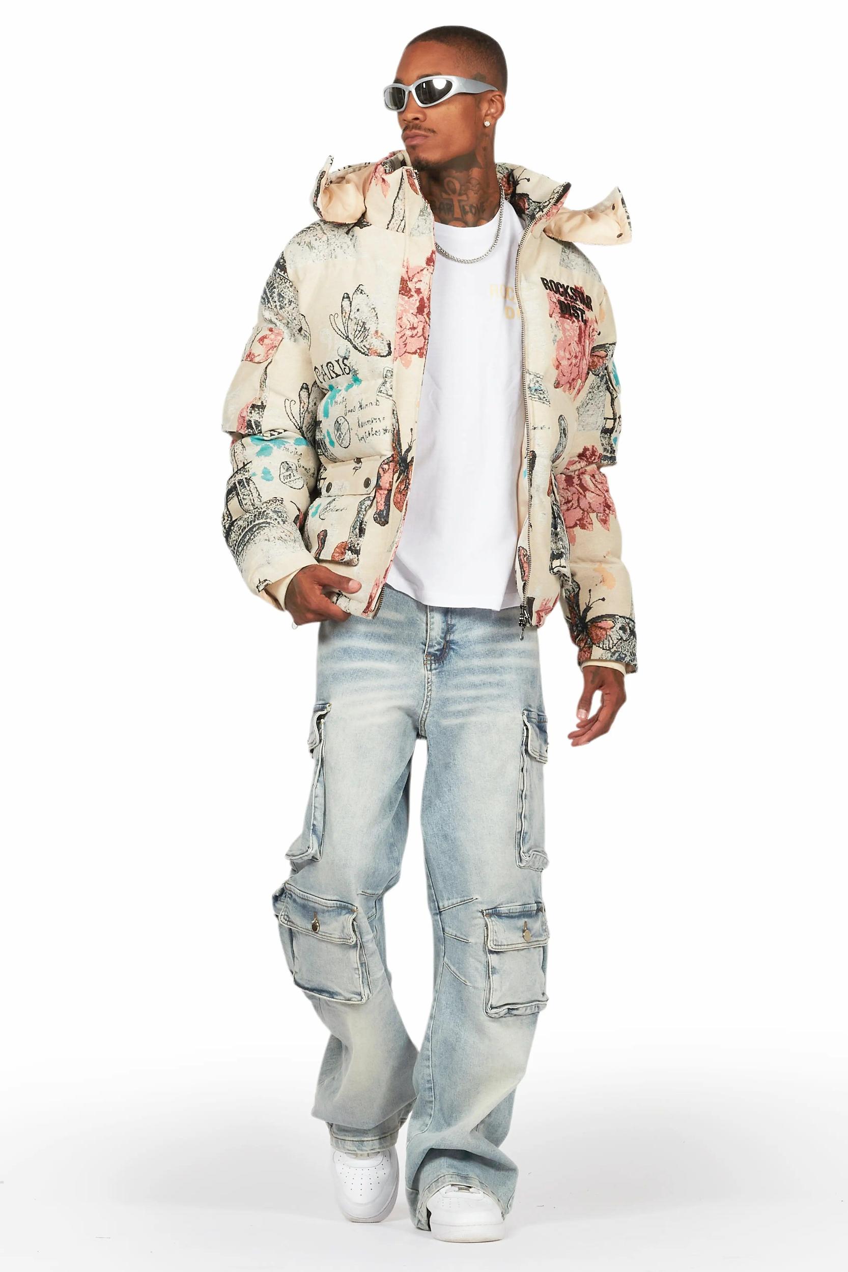 Lenz Blue Baggy Fit Jean Male Product Image