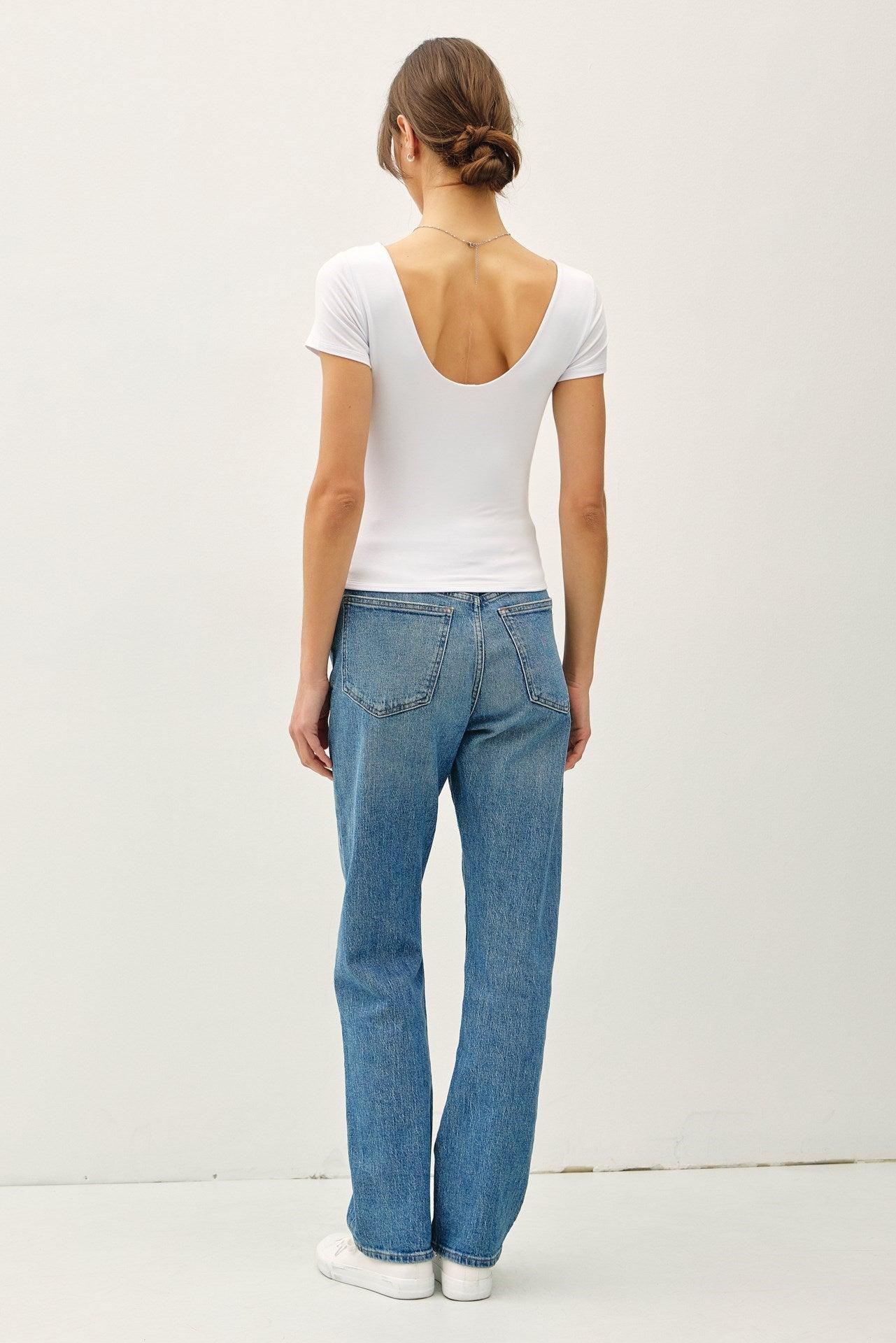 UB BASICS: EASY DOES IT SCOOP NECK TOP Product Image