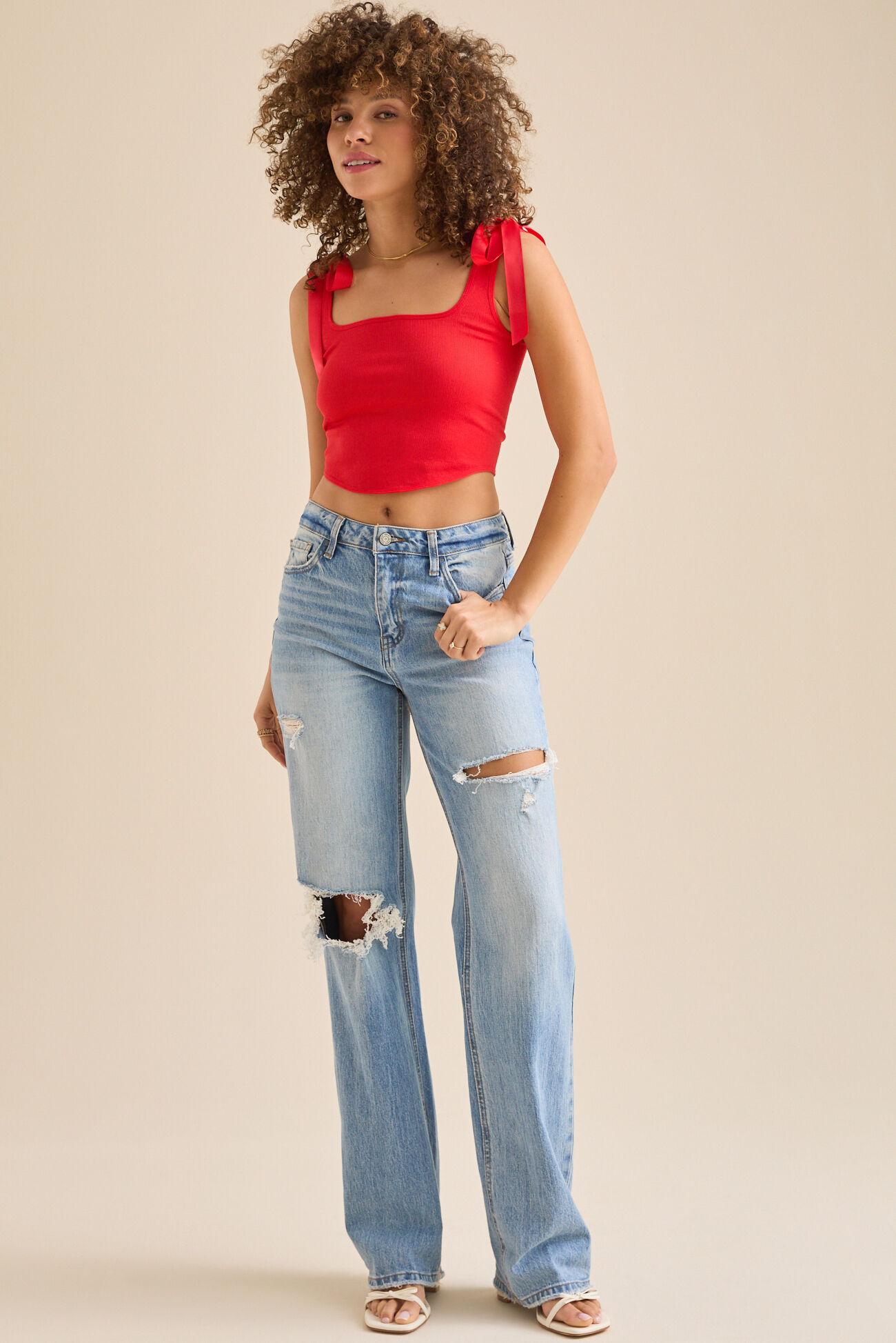 Bianca Tie Shoulder Tank Top Product Image