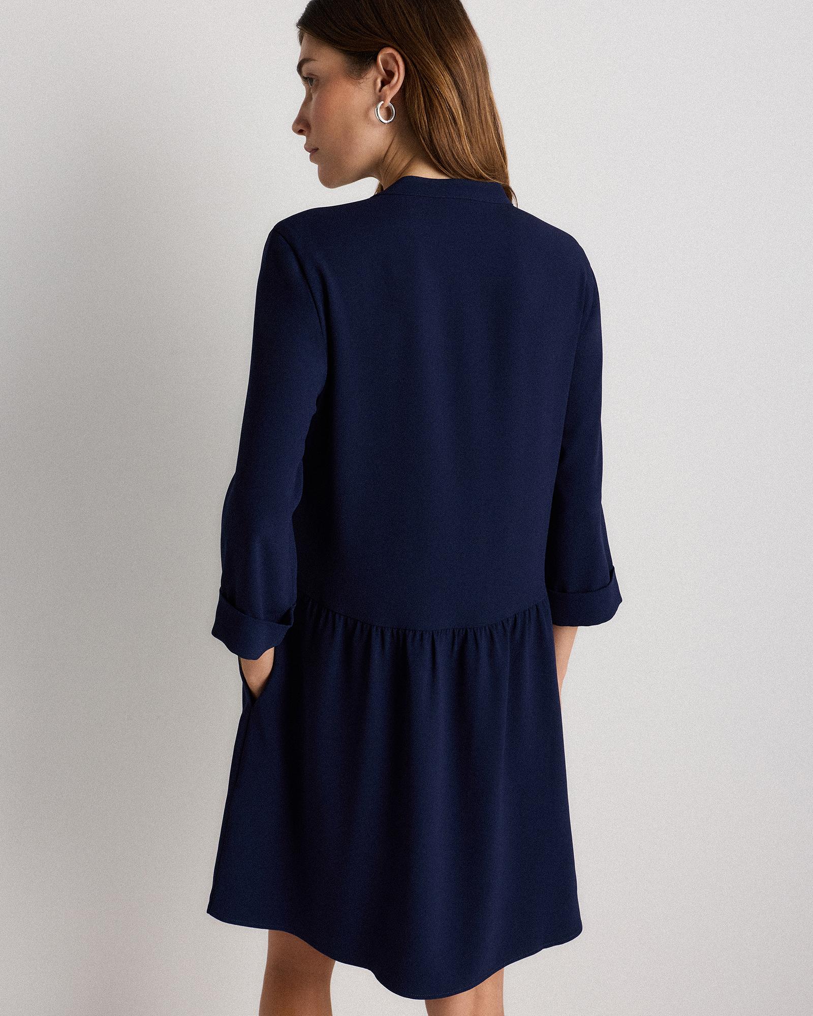 Quince | Women's Fluid Crepe Shirt Dress Polyester Product Image