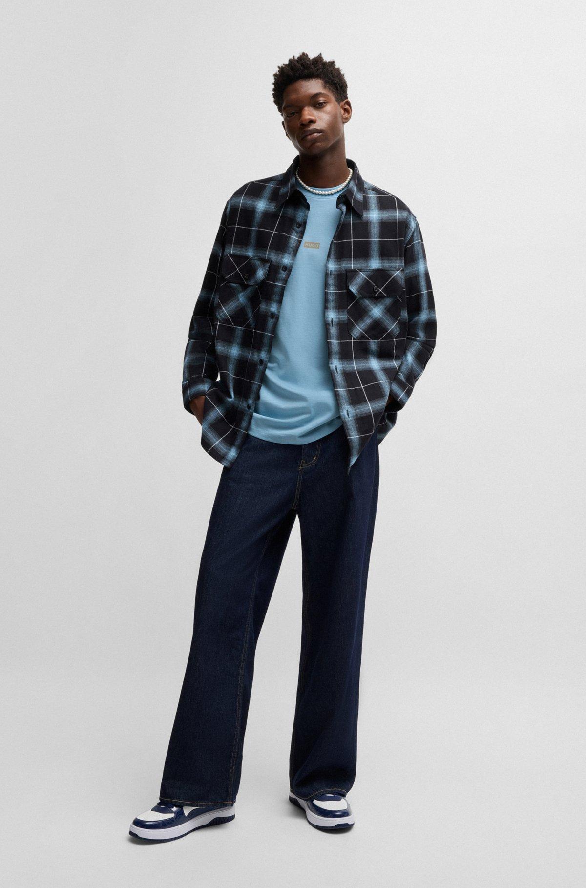 Loose-fit T-shirt in cotton with rear logo artwork Product Image