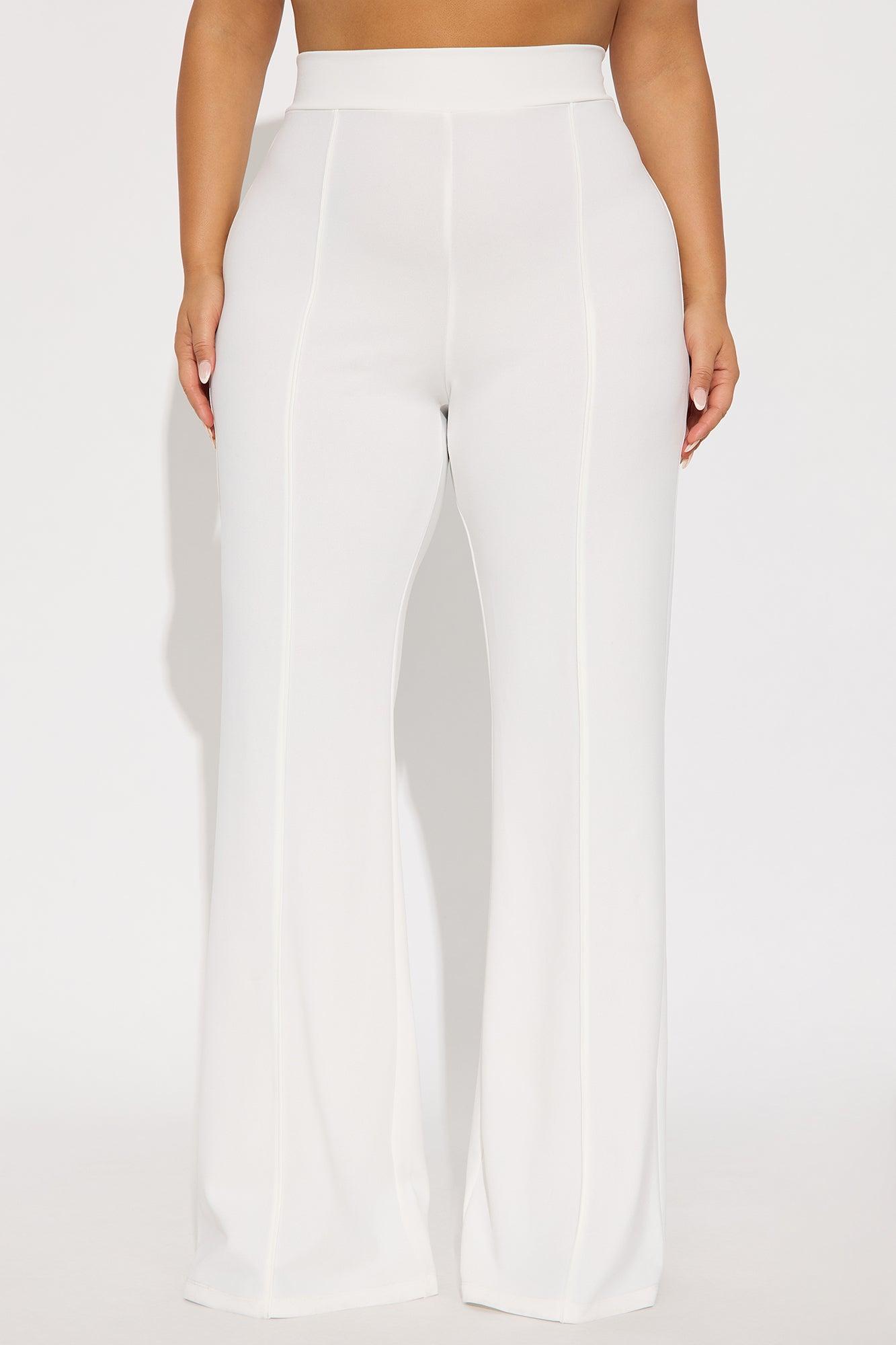Tall Victoria High Waisted Dress Pants - Ivory Female Product Image