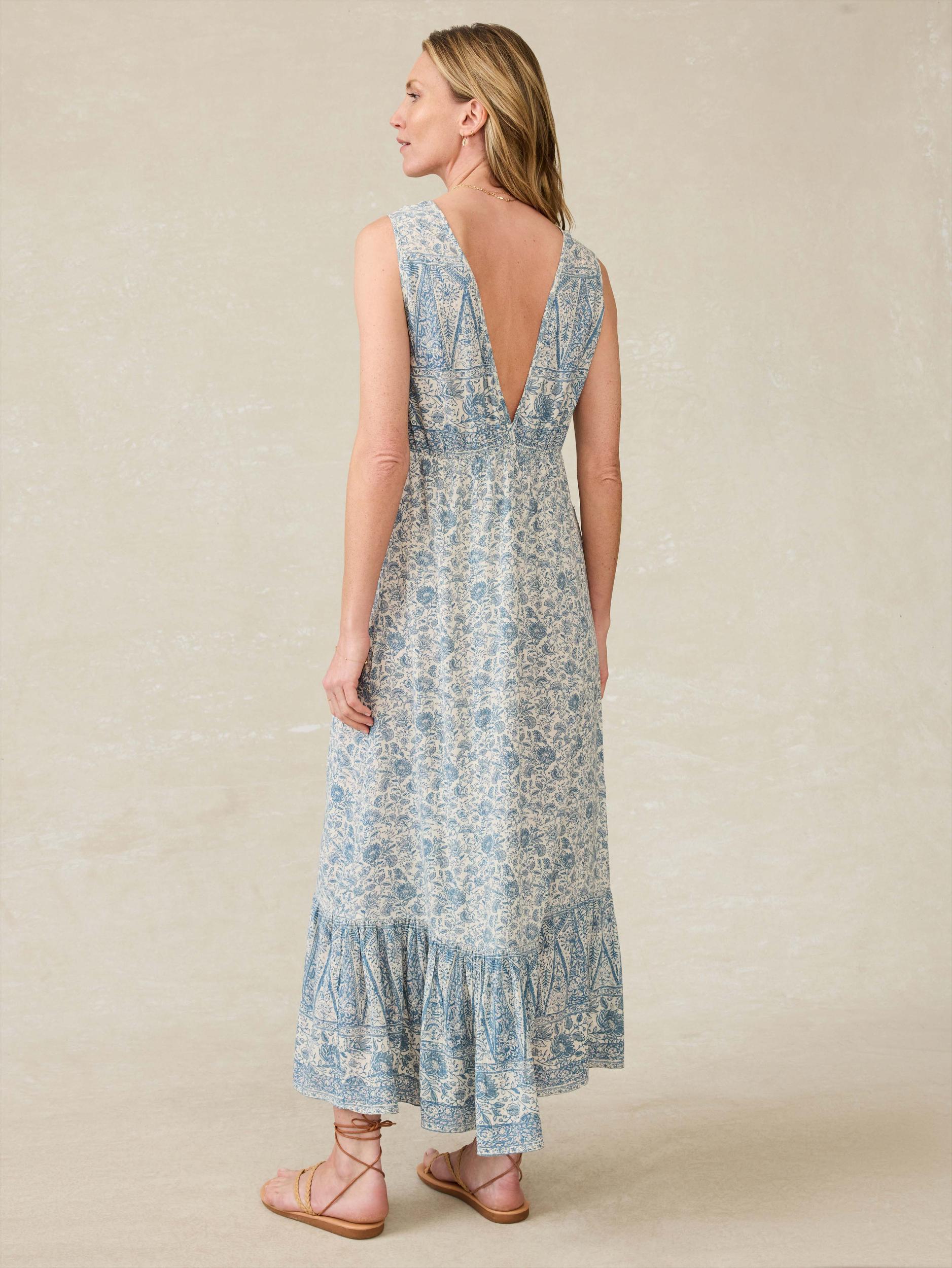 Eden Dress - Blue Water Floral Female Product Image