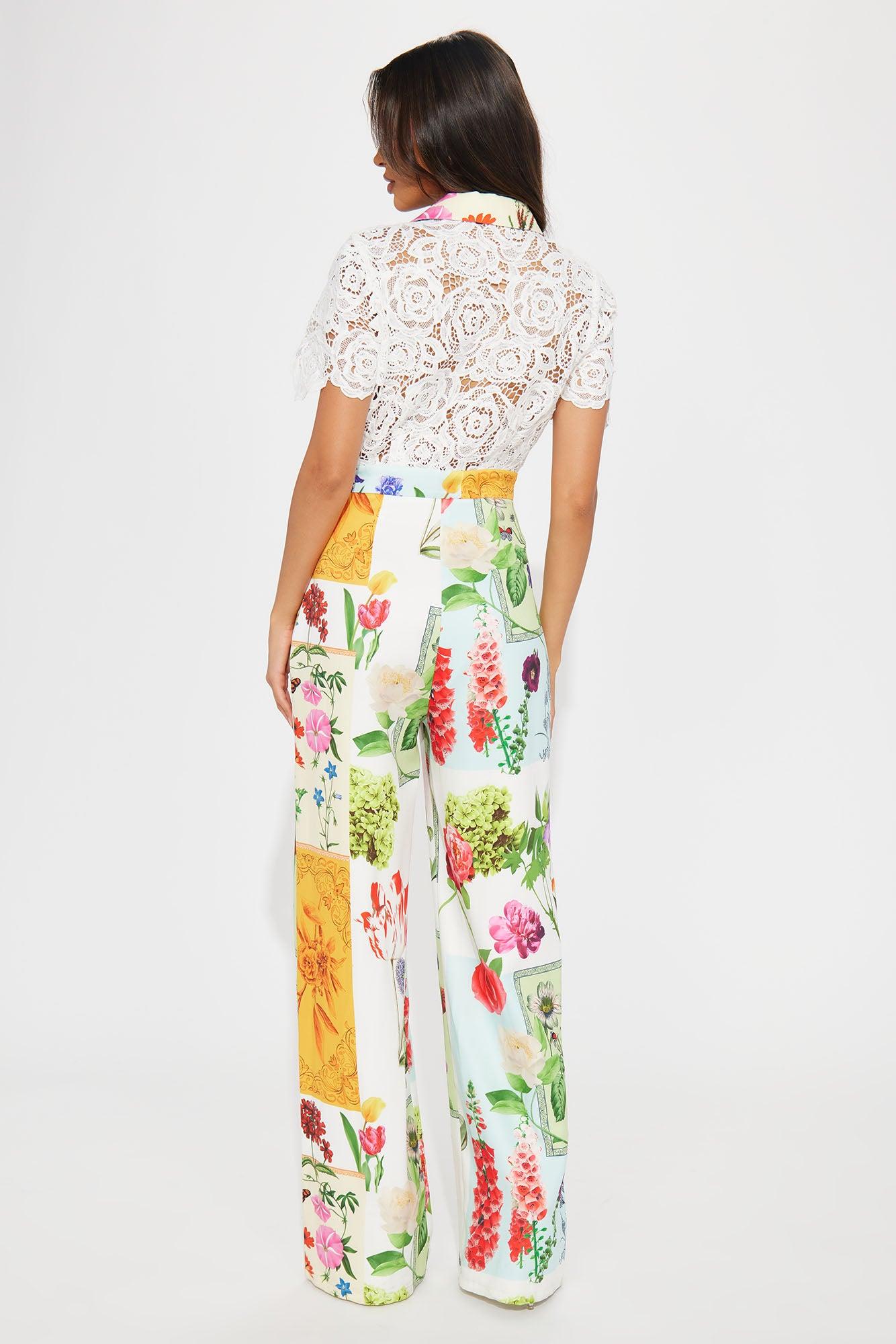 Jardin Jumpsuit - White/combo Product Image