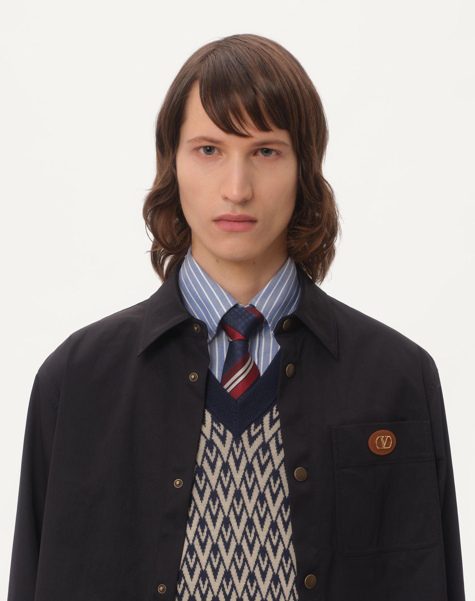 Nylon Shirt Jacket With Patch VLogo Product Image