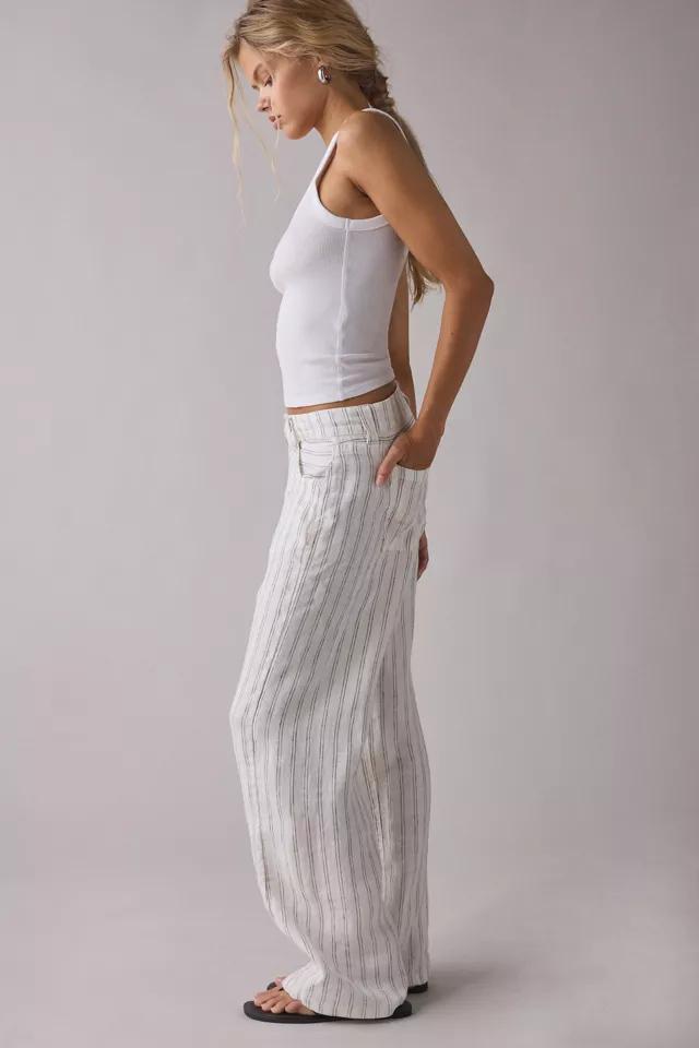BDG Kayla Pinstripe Linen Low-Rise Pant Product Image