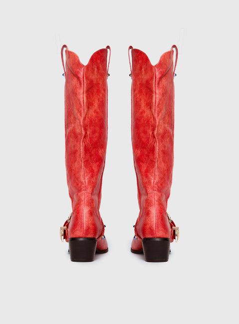 Rhode Cowboy Boots Red Product Image