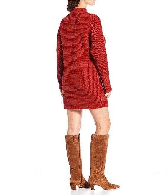 Gianni Bini Michelle Acrylic Turtleneck Long Sleeve Sweater Dress Product Image