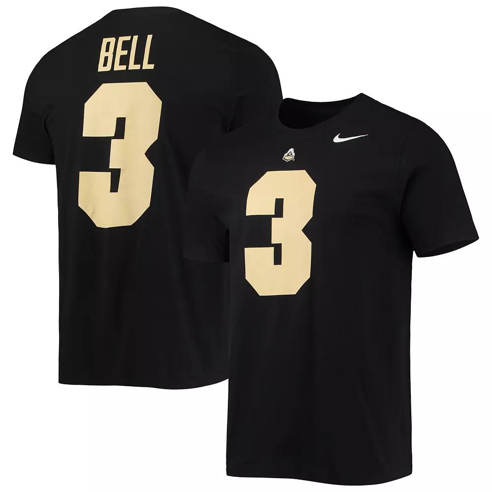 Men's Nike David Bell Black Purdue Boilermakers 2022 NFL Draft Name & Number T-Shirt,  Product Image