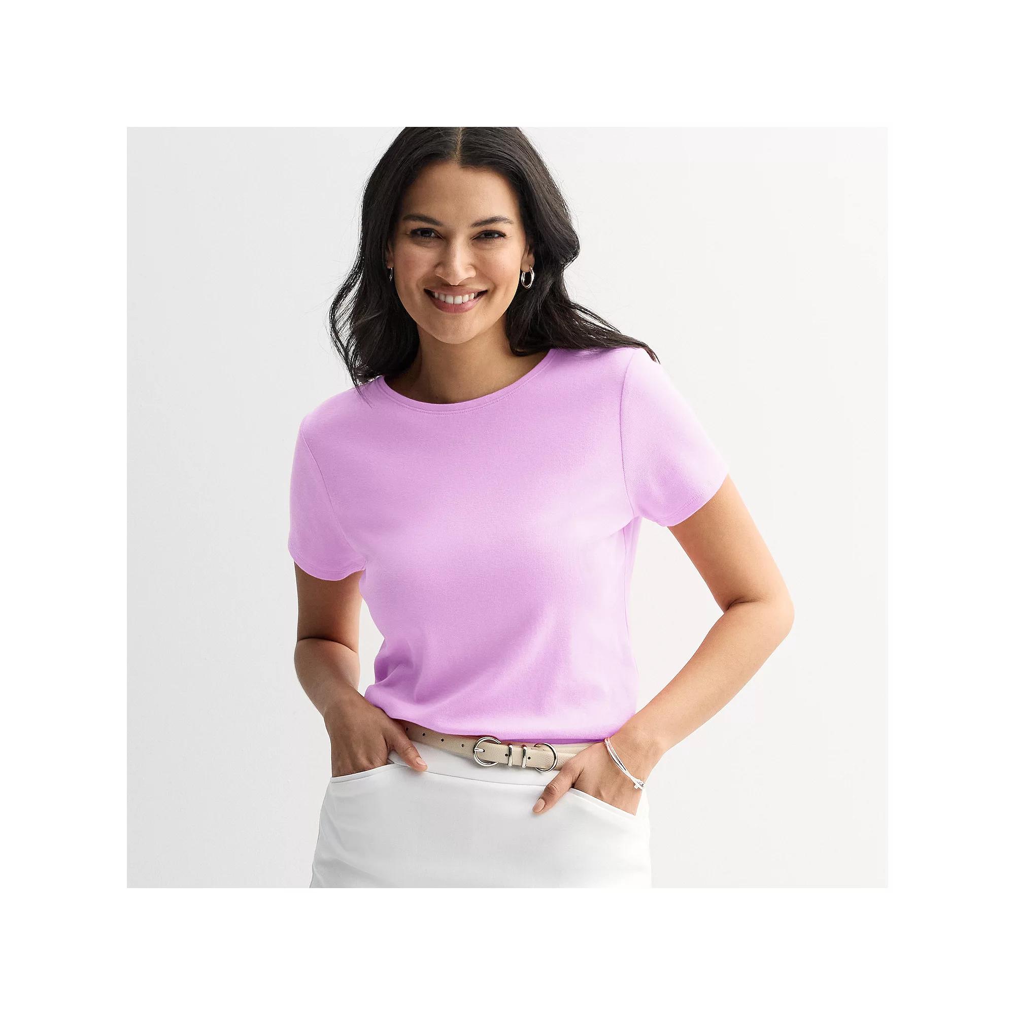 Women's Croft & Barrow® Essential Crewneck Tee,  Product Image