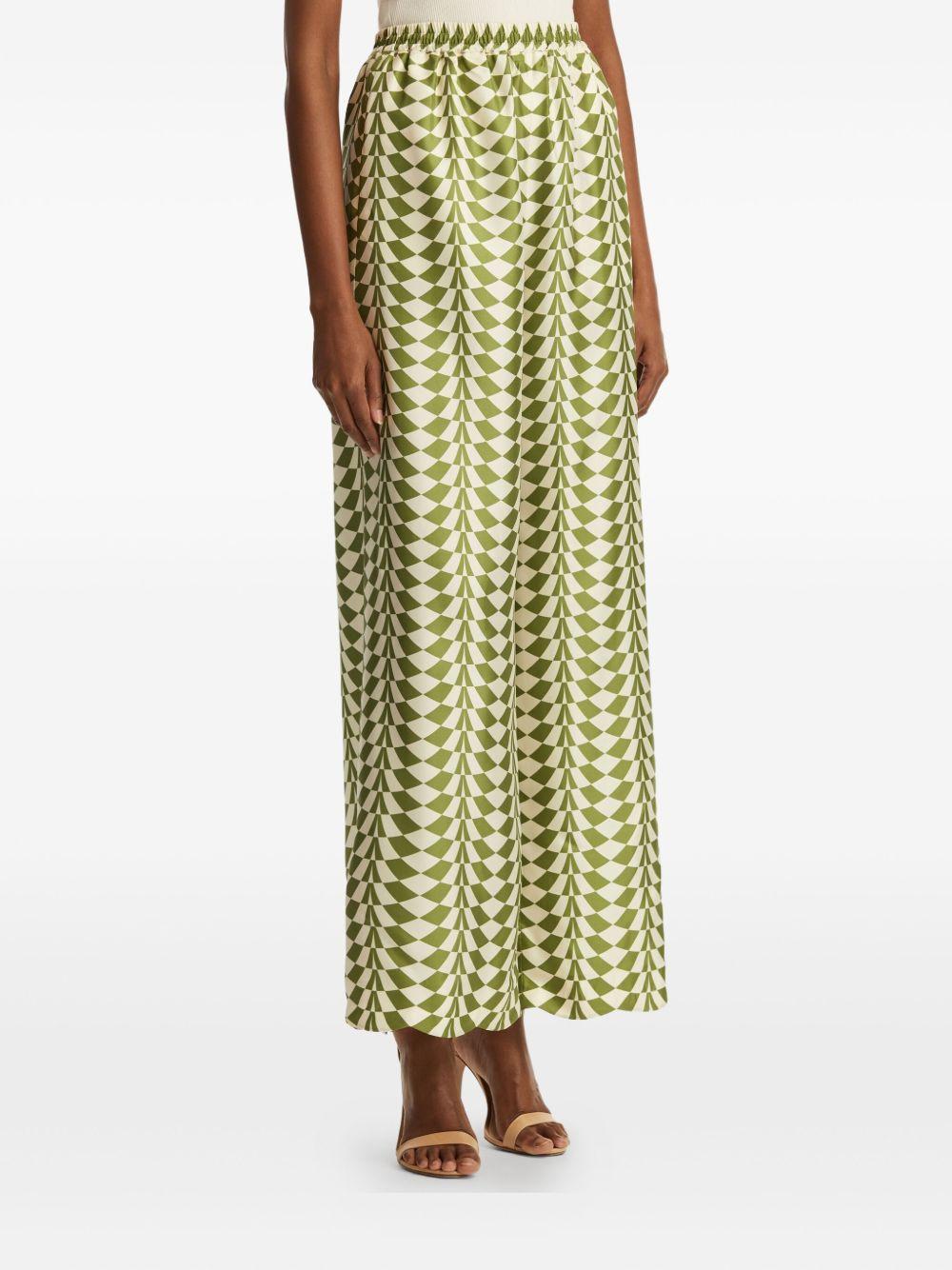 Geo silk trousers Product Image