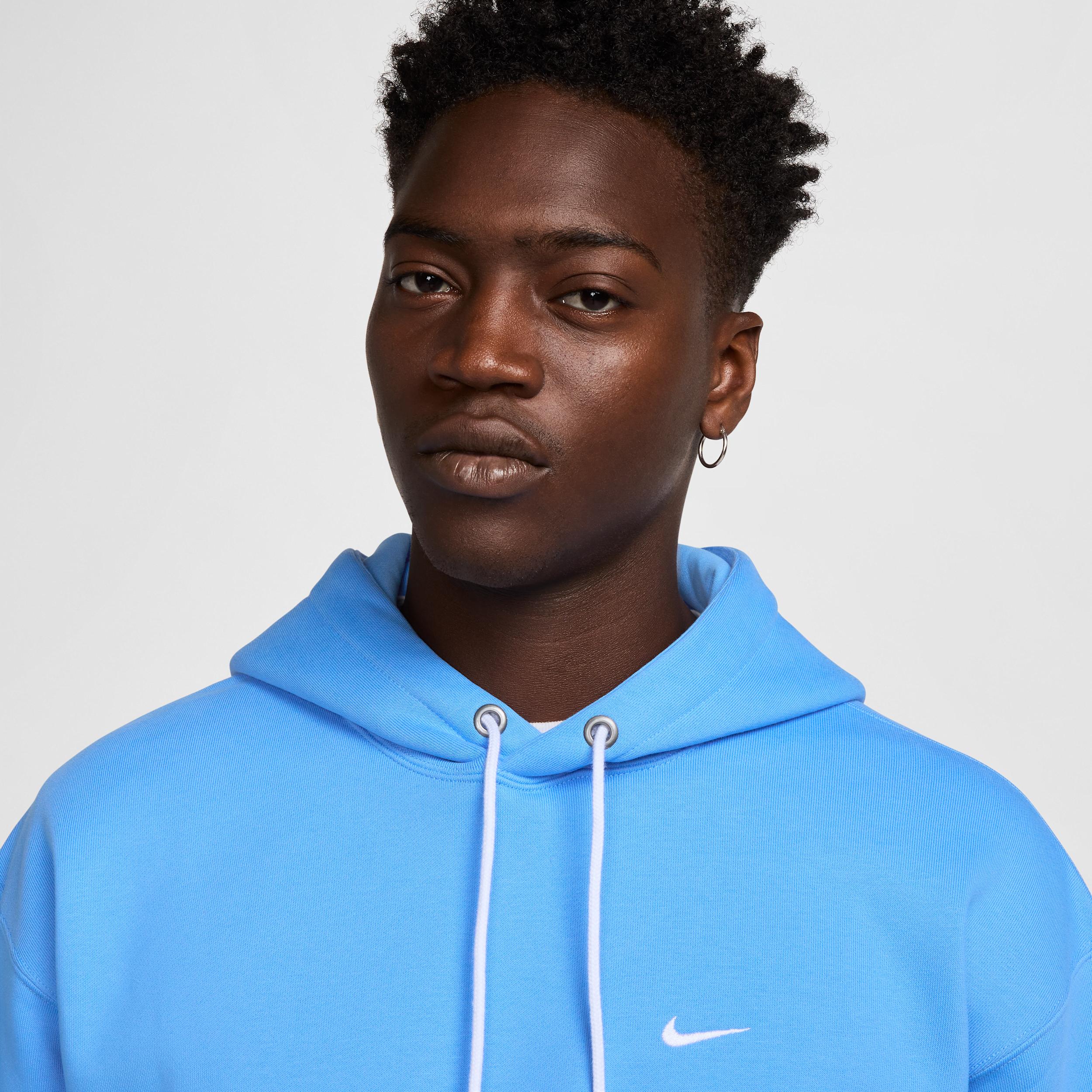 Nike Mens Solo Swoosh Fleece Pullover Hoodie | DX1355-412 Product Image