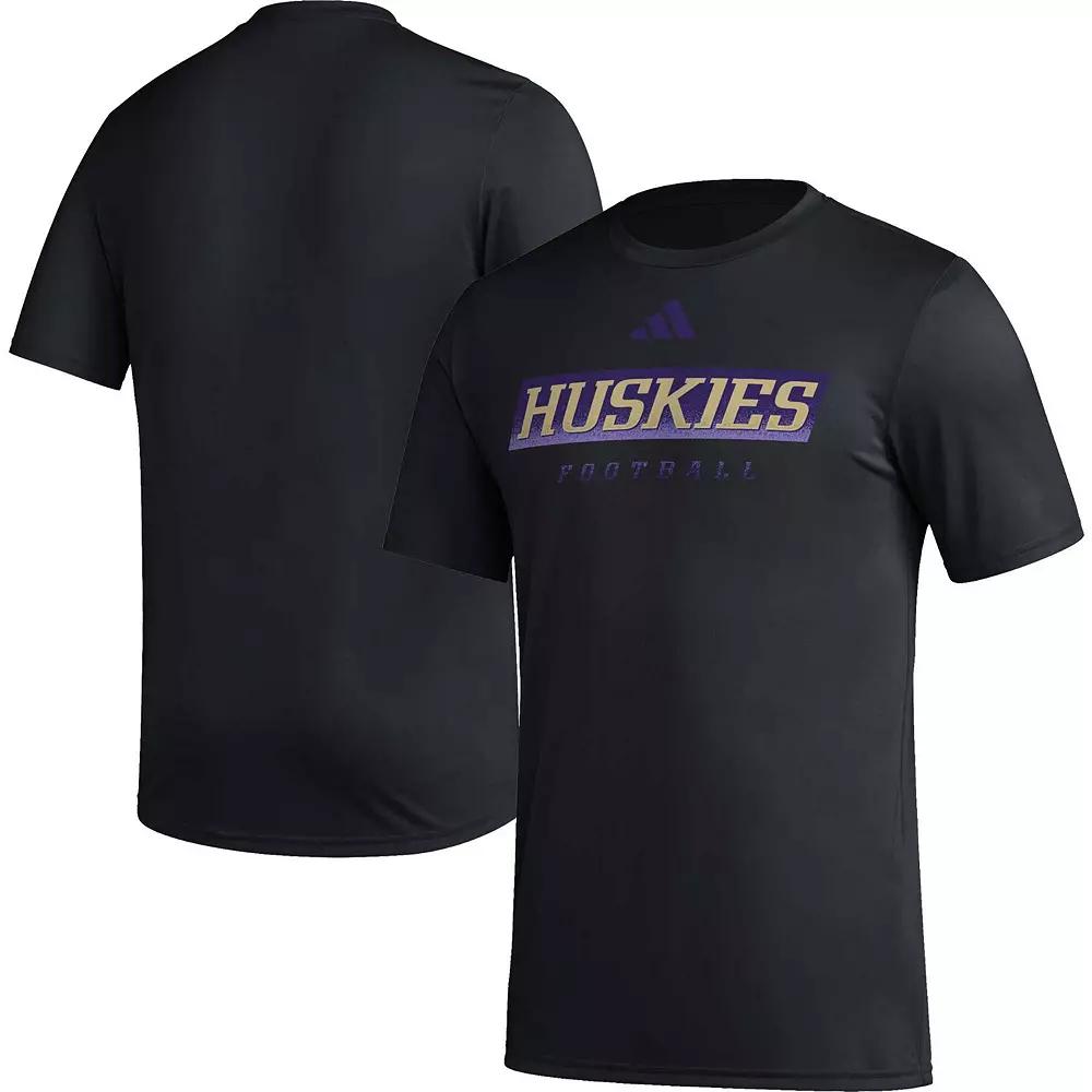 Men's adidas Purple Washington Huskies Football Practice AEROREADY Pregame T-Shirt,  Product Image
