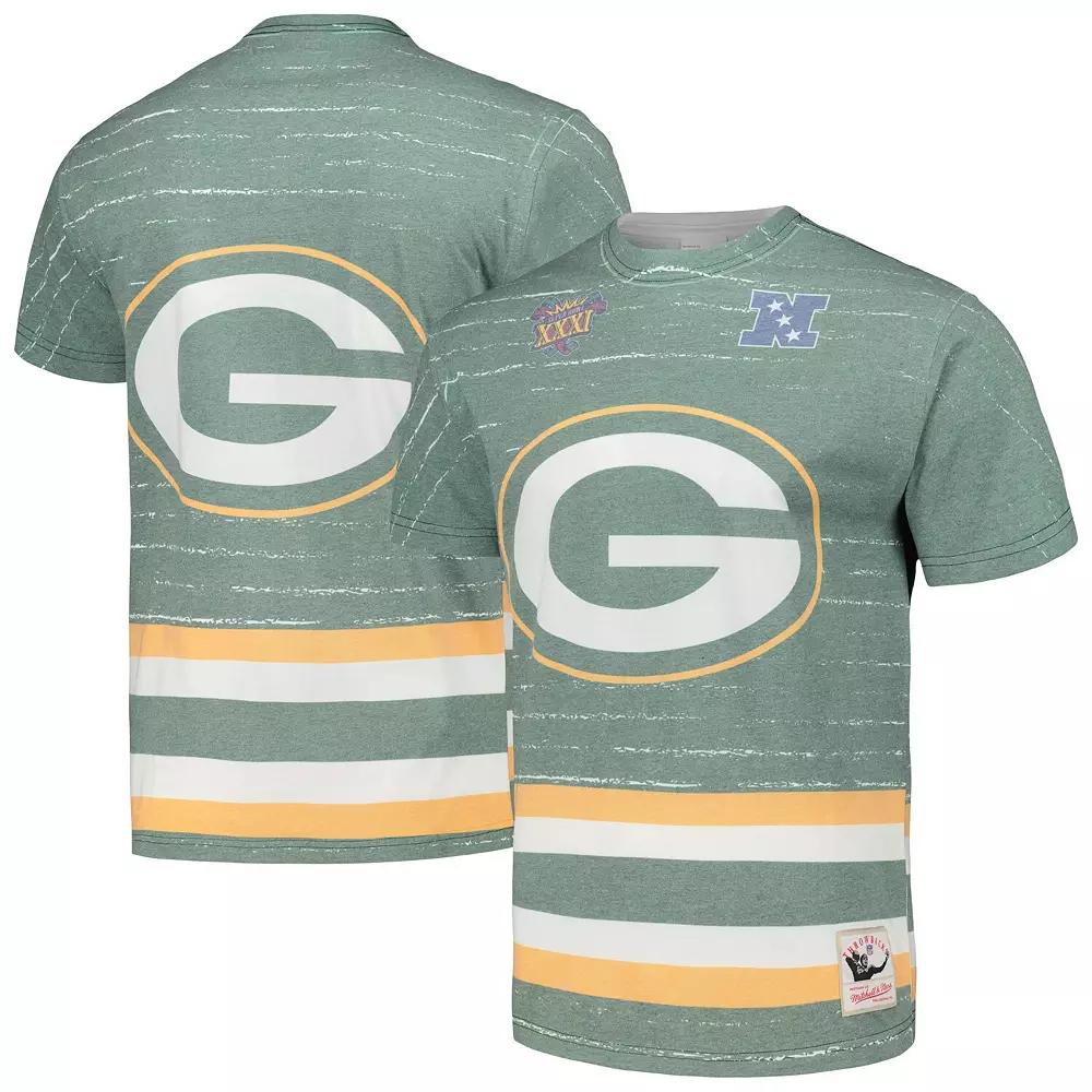 Men's Mitchell & Ness Green Green Bay Packers Jumbotron 3.0 T-Shirt, Size: XL Product Image