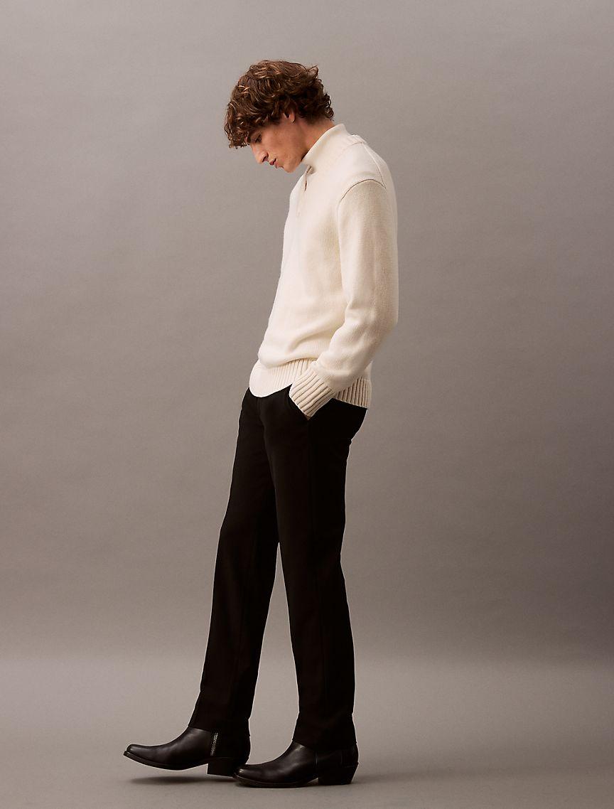 Wool Blend V-Neck Sweater Product Image