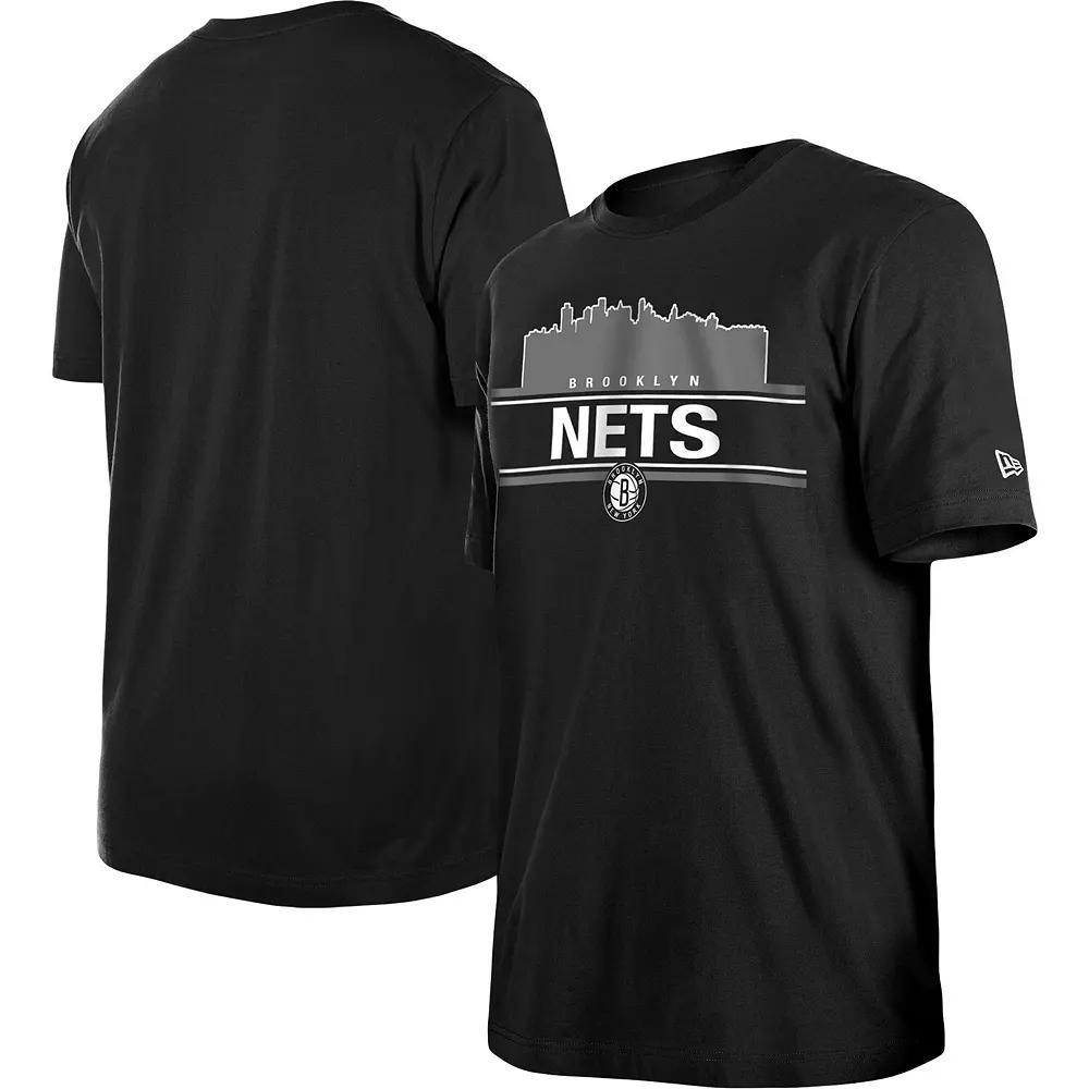 Men's New Era Black Brooklyn Nets Localized T-Shirt,  Product Image