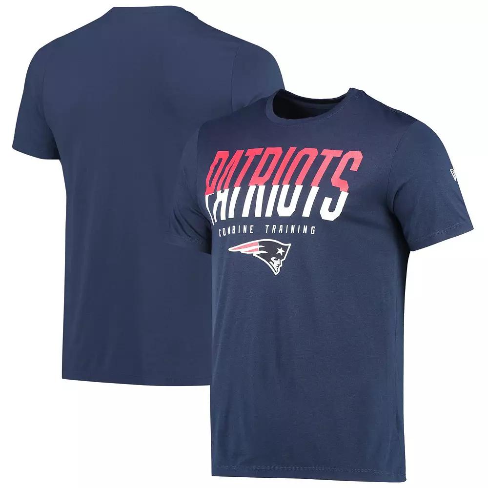 Men's New Era Navy New England Patriots Combine Authentic Big Stage T-Shirt,  Product Image