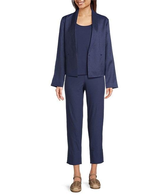 Eileen Fisher Stretch Silk Jersey Scoop Neck Sleeveless Tank Product Image