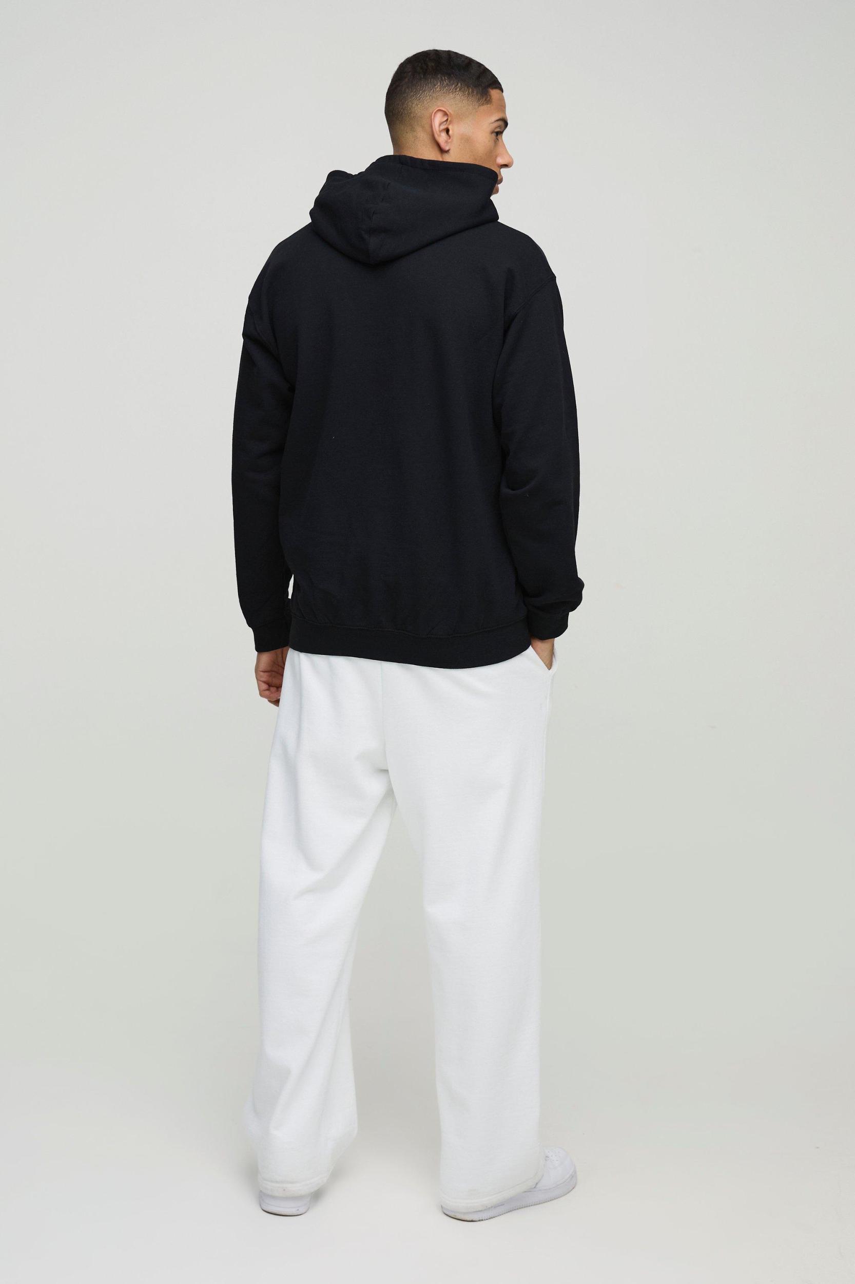 Oversized Nas License Print Hoodie | boohooMAN USA Product Image