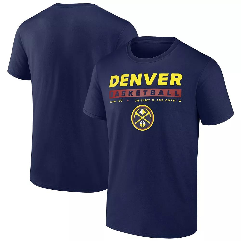 Men's Fanatics  Navy Denver Nuggets Location Just Net T-Shirt, Size: 3XL, Nug Blue Product Image