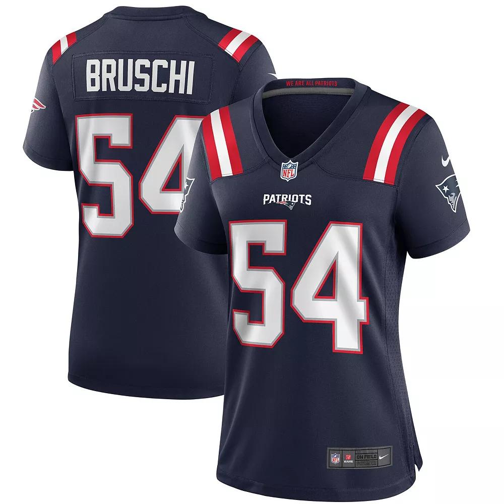 Women's Nike Tedy Bruschi Navy New England Patriots Game Retired Player Jersey, Size: 2XL, Blue Product Image