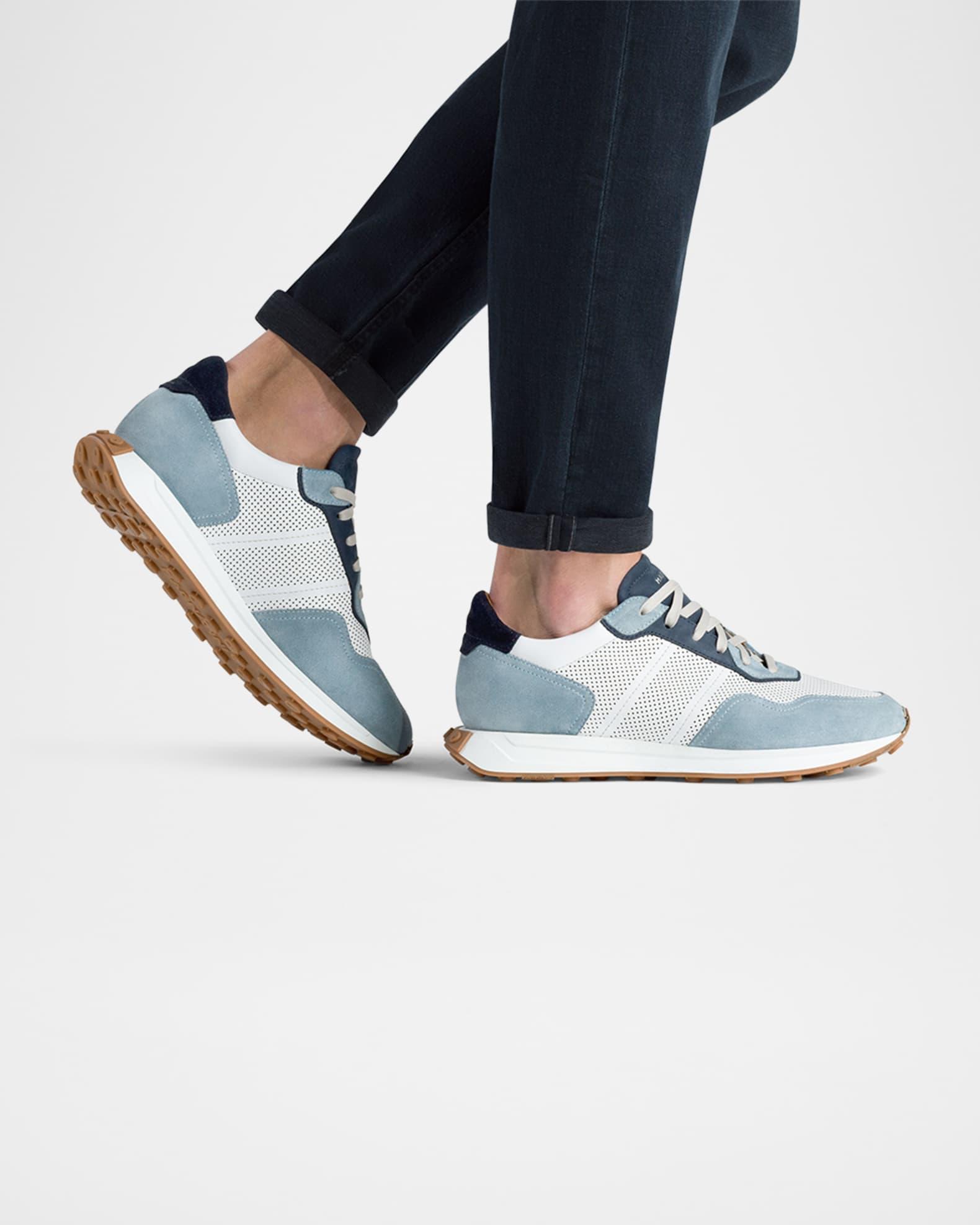 Men's Romero Leather and Suede Runner Sneakers Product Image