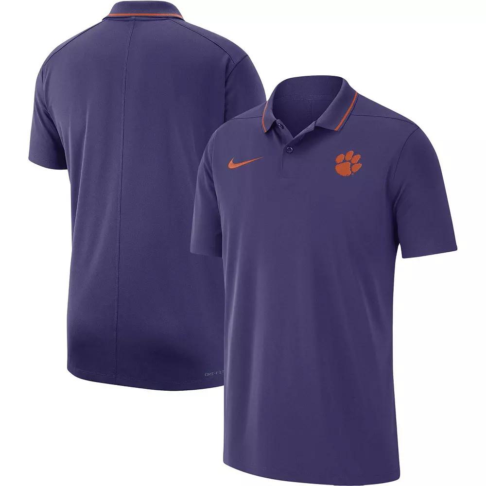 Men's Nike Purple Clemson Tigers 2023 Coaches Performance Polo,  Product Image