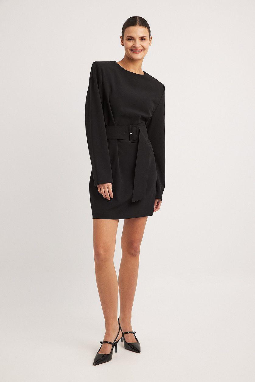 Belted Mini Dress Product Image