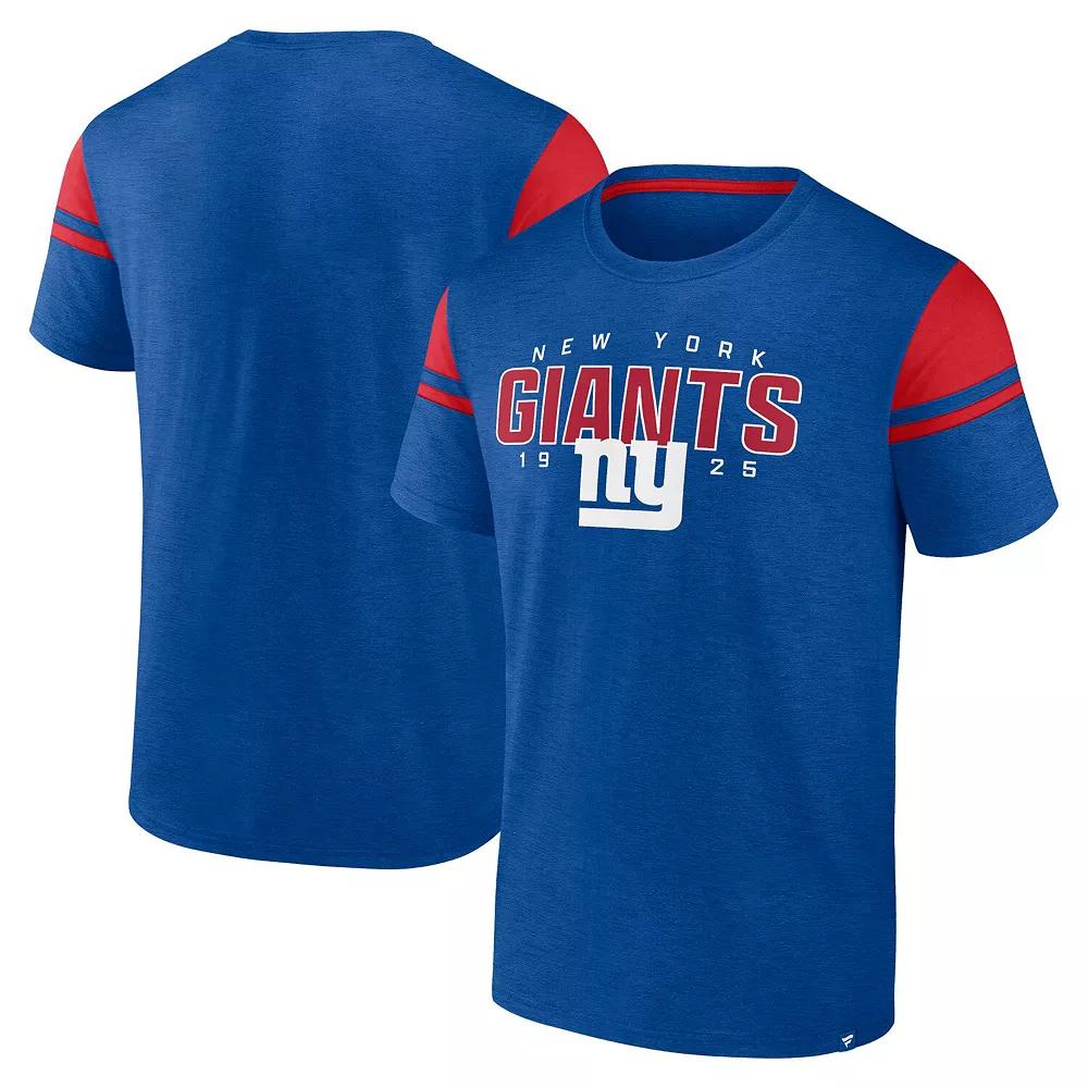 Men's Fanatics Royal New York Giants Old School Play Slub T-Shirt, Size: XL, Blue Product Image